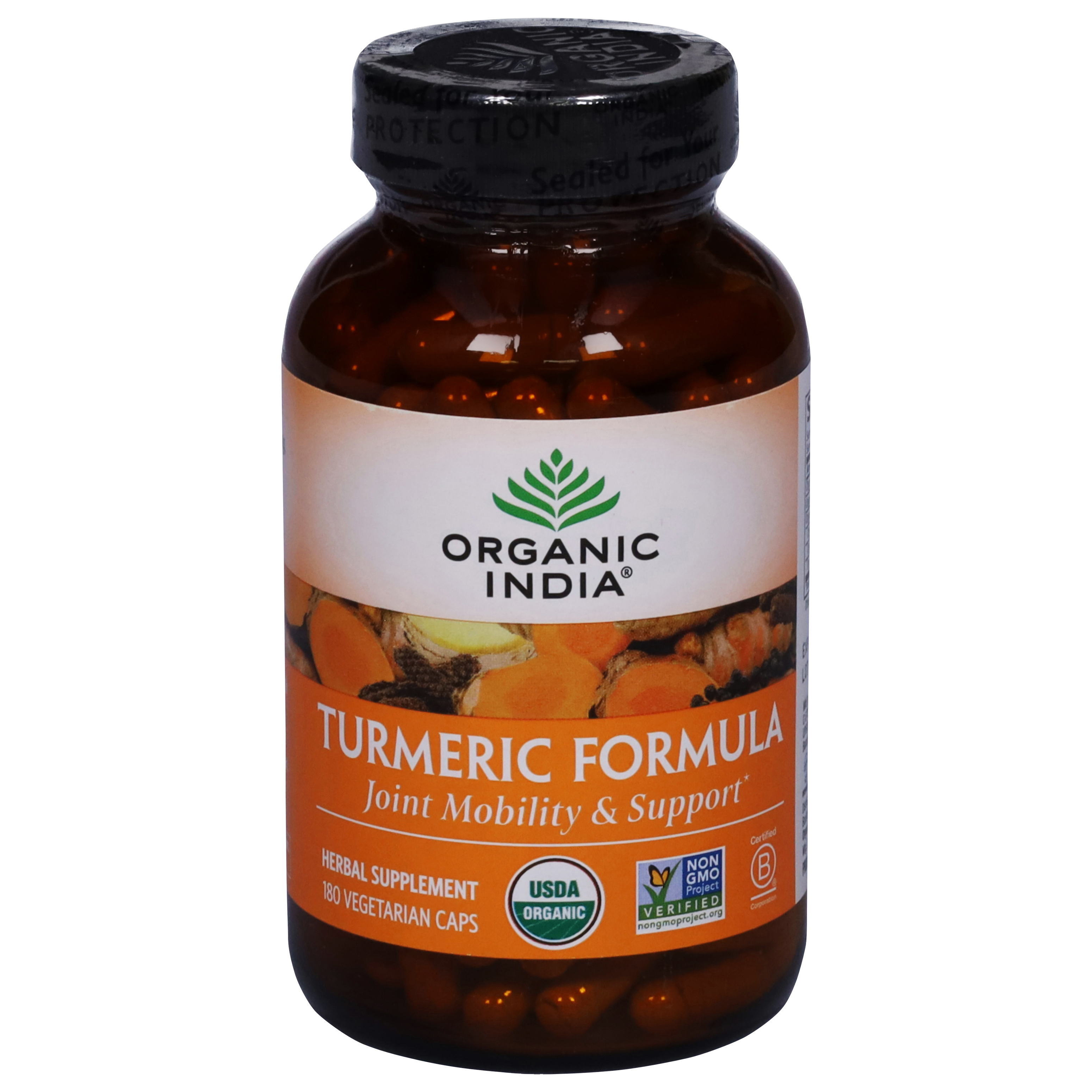 Organic India Turmeric Formula 180 Vegetarian Caps