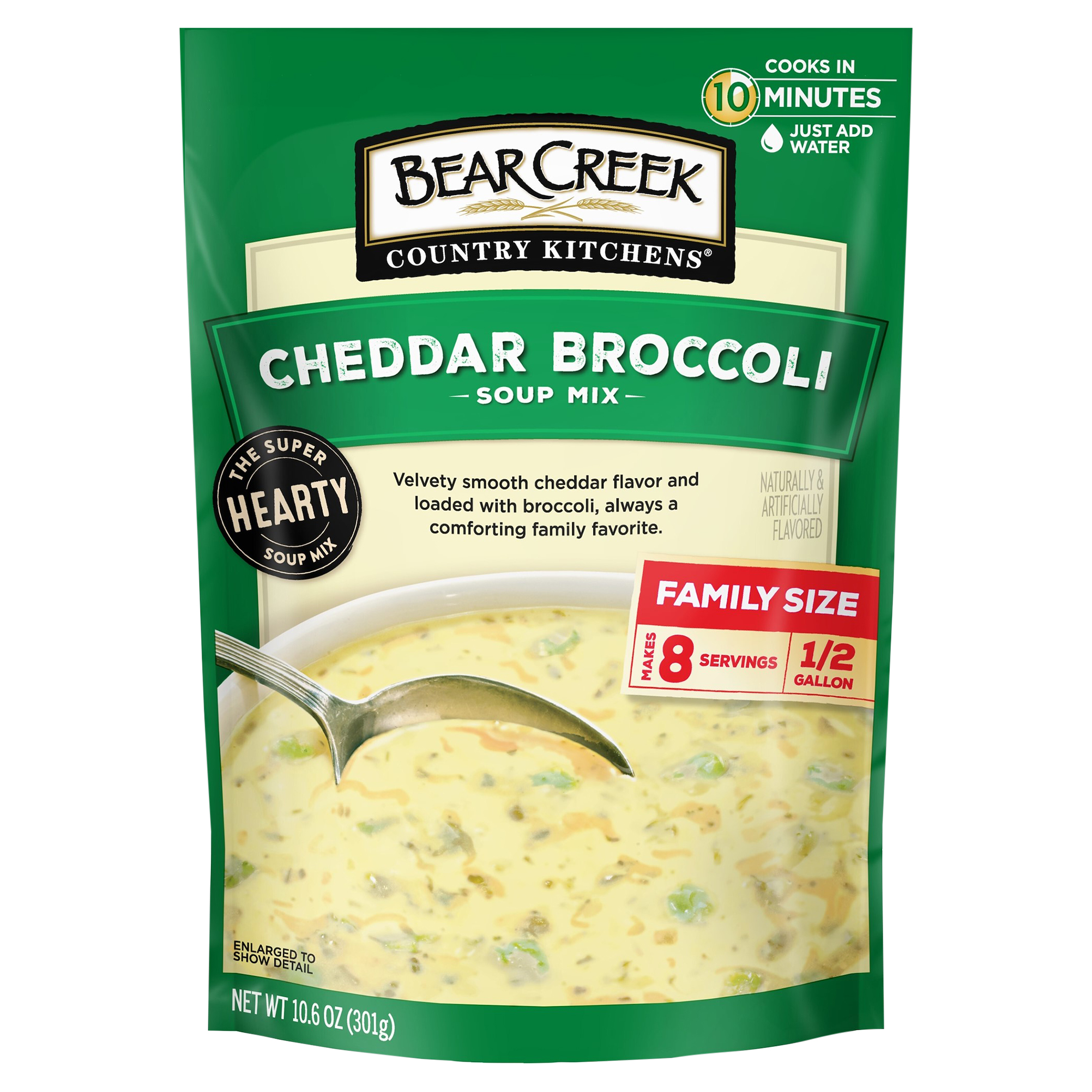 Bear Creek Country Kitchens Cheddar Broccoli Soup Mix, 10.6 oz Pouch