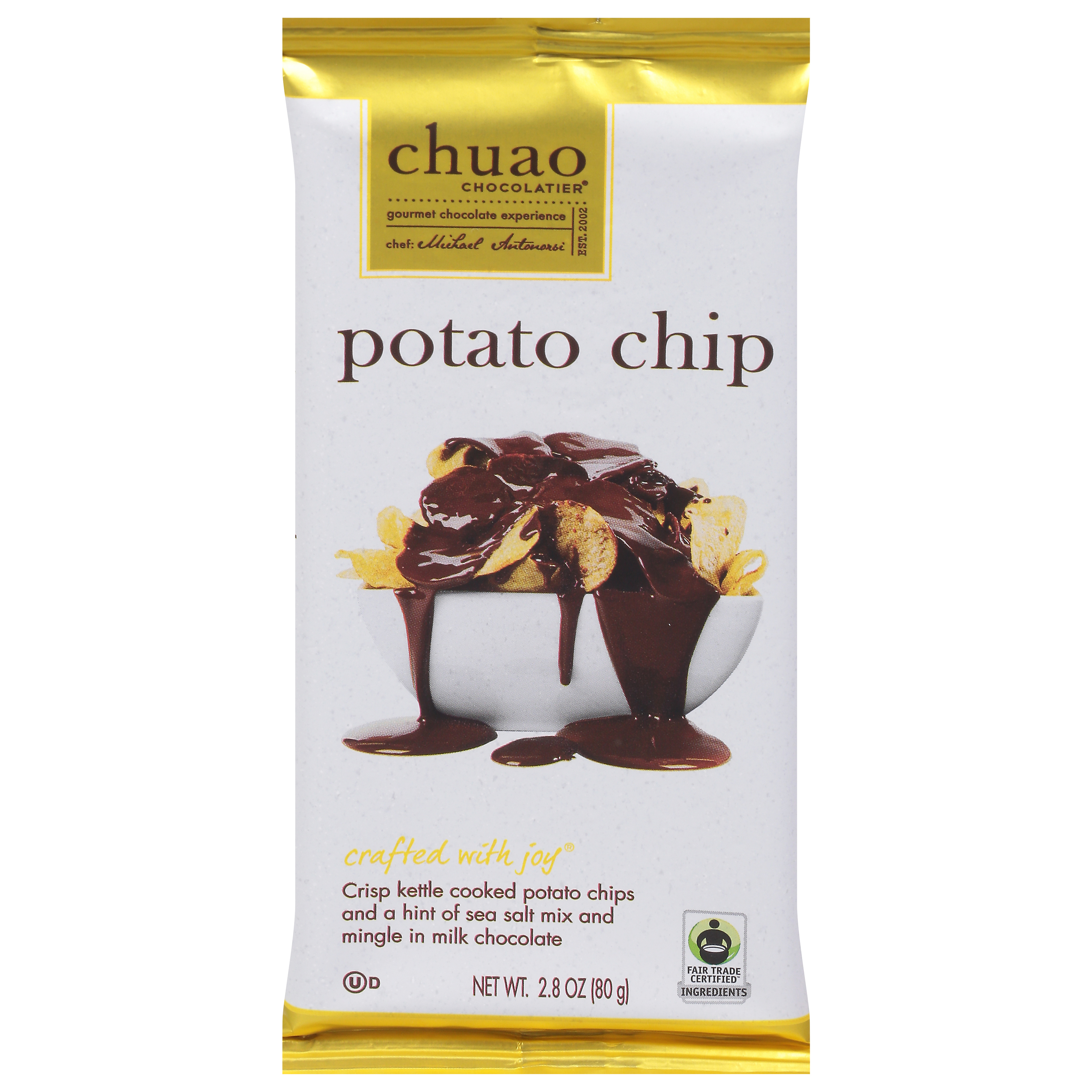 Chuao Chocolatier Potato Chip Milk Chocolate Bar