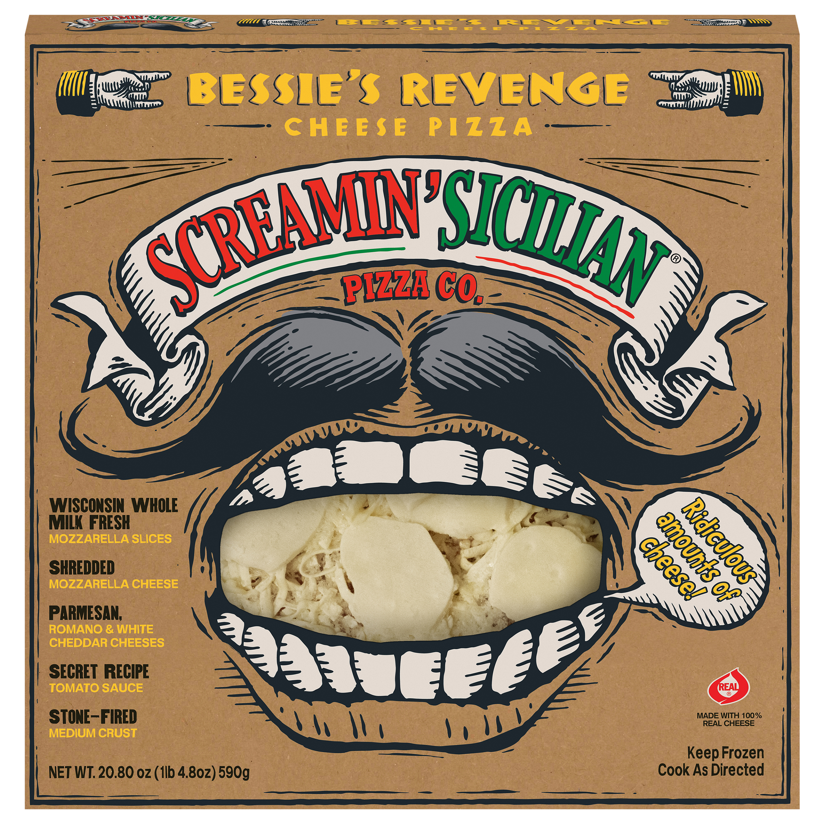 Screamin' Sicilian Pizza Co. Bessie's Revenge Cheese Pizza