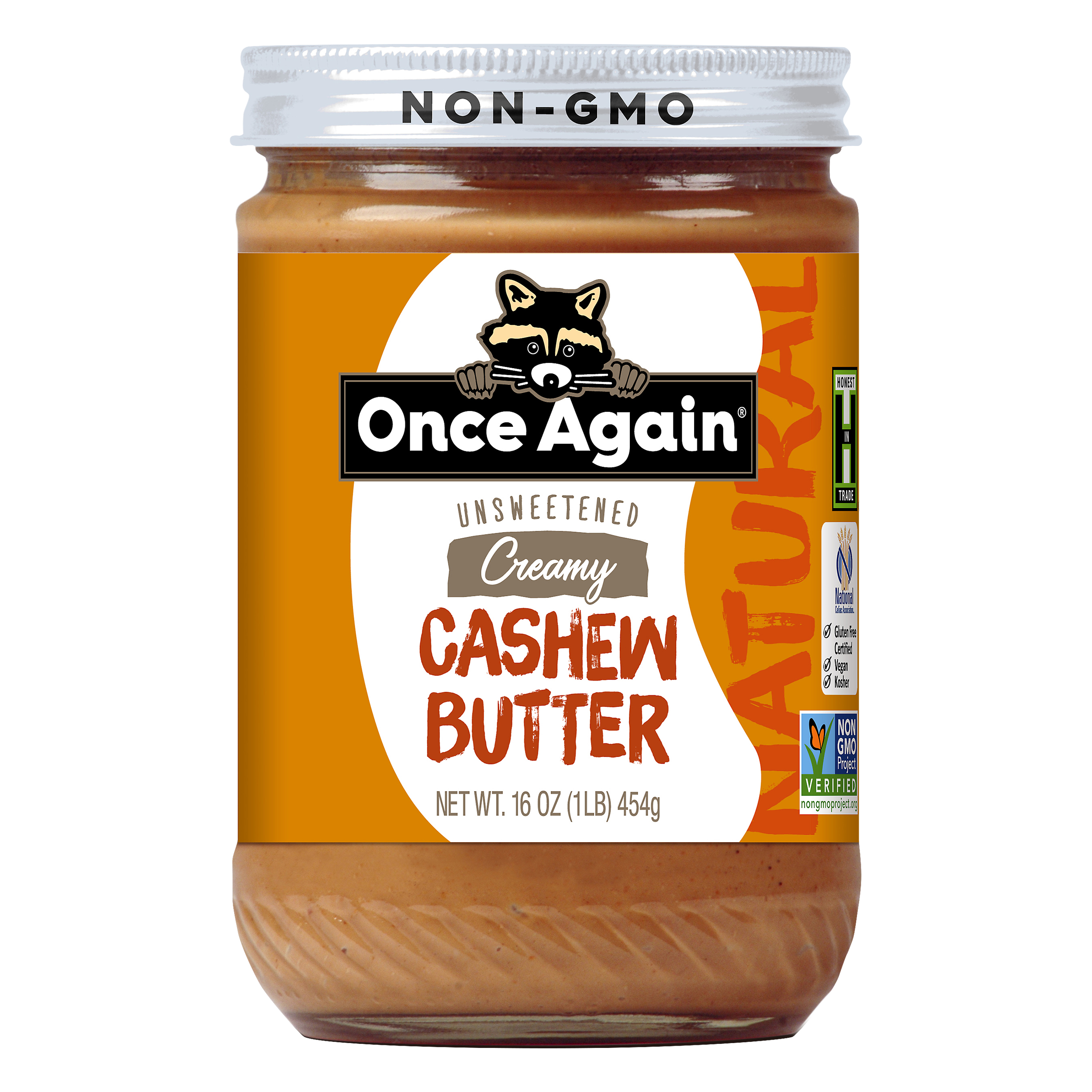 Once Again Natural Creamy Unsweetened Cashew Butter