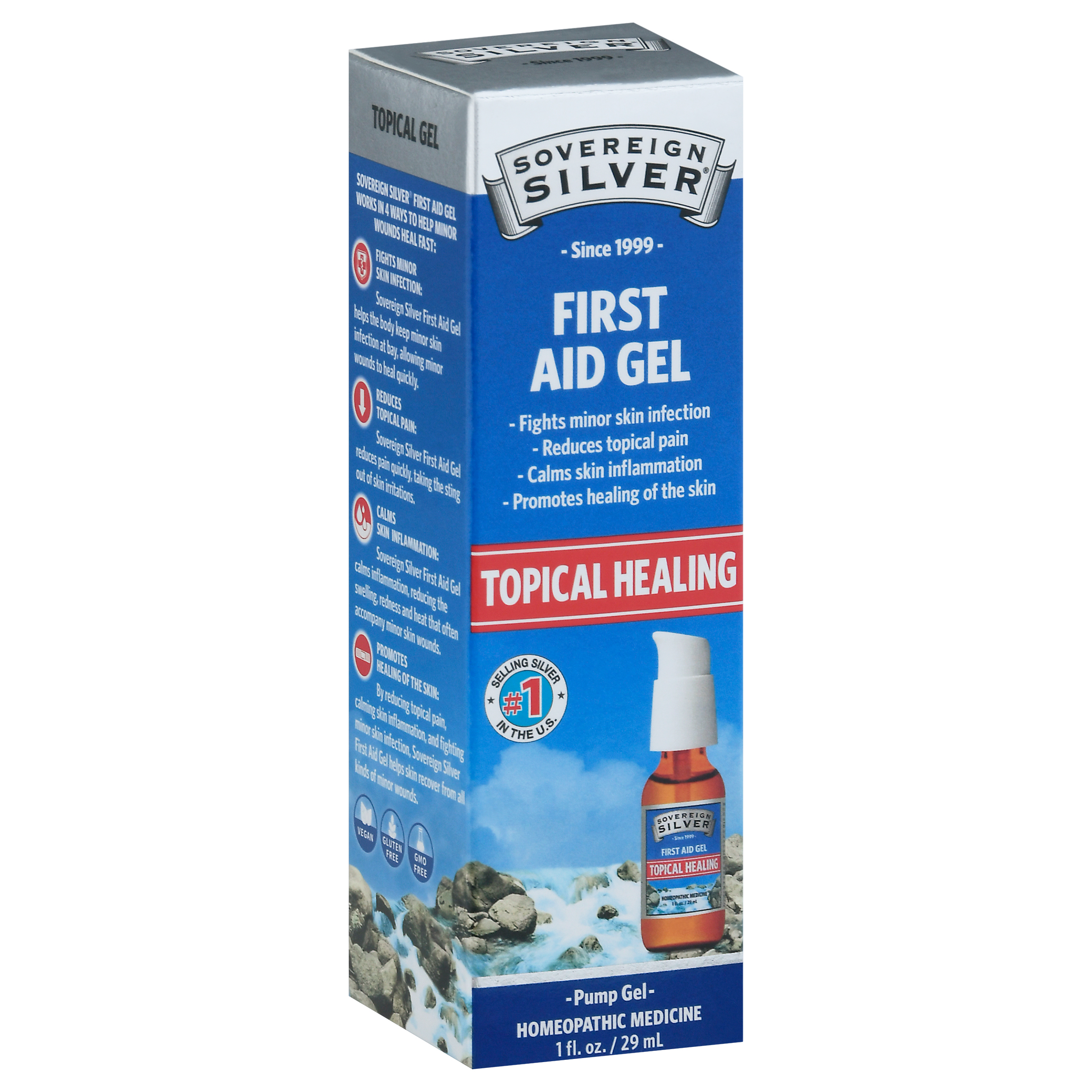 Sovereign Silver Topical Healing Pump First Aid Gel