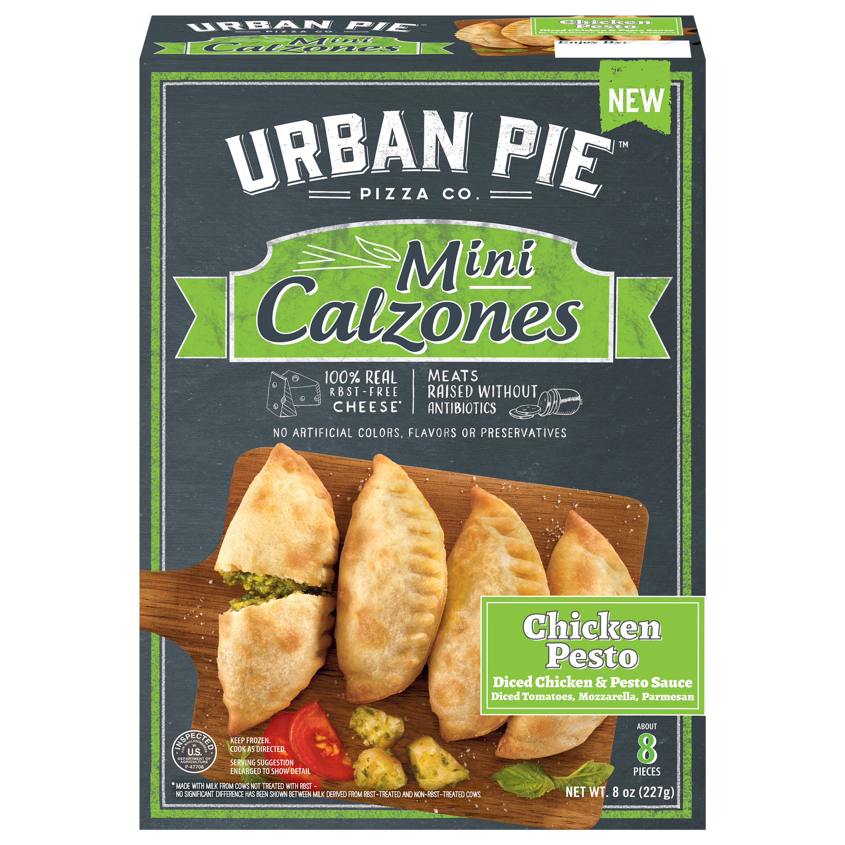 Urban Pie Pizza Co. Mini Chicken Pesto Calzones