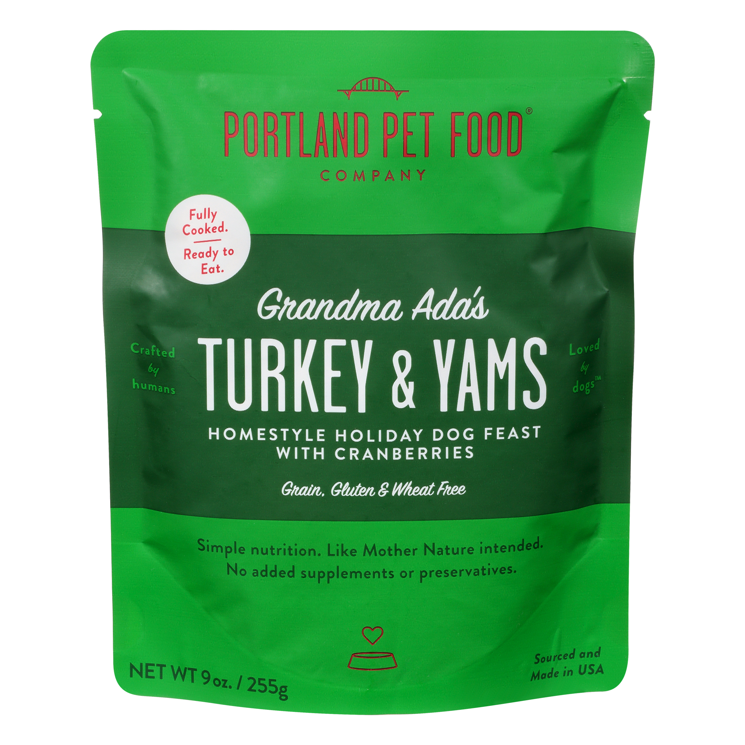 Portland Pet Food Homestyle Grandma Ada's Turkey & Yams Dog Food