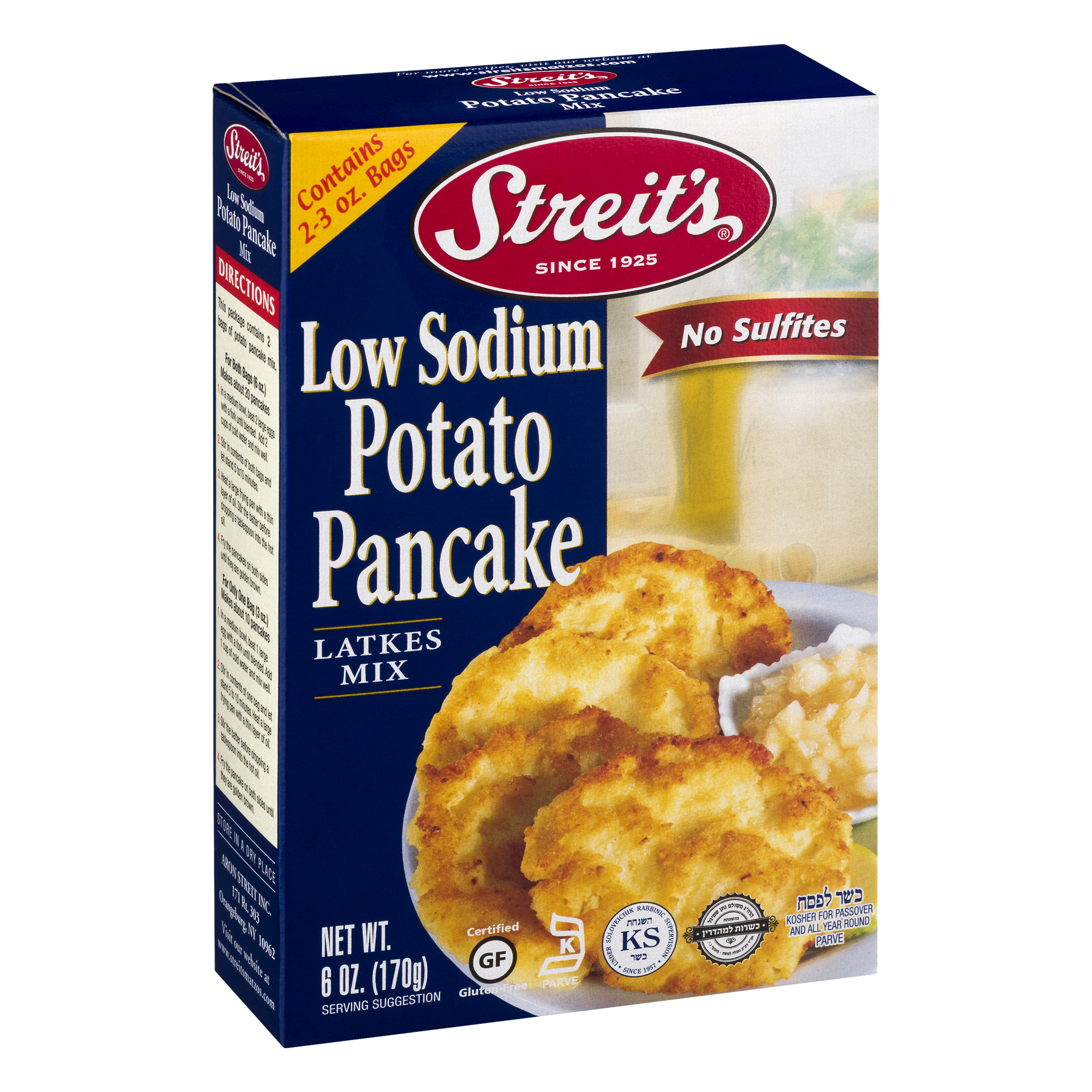 Streit's Low Sodium Potato Pancake Latkes Mix