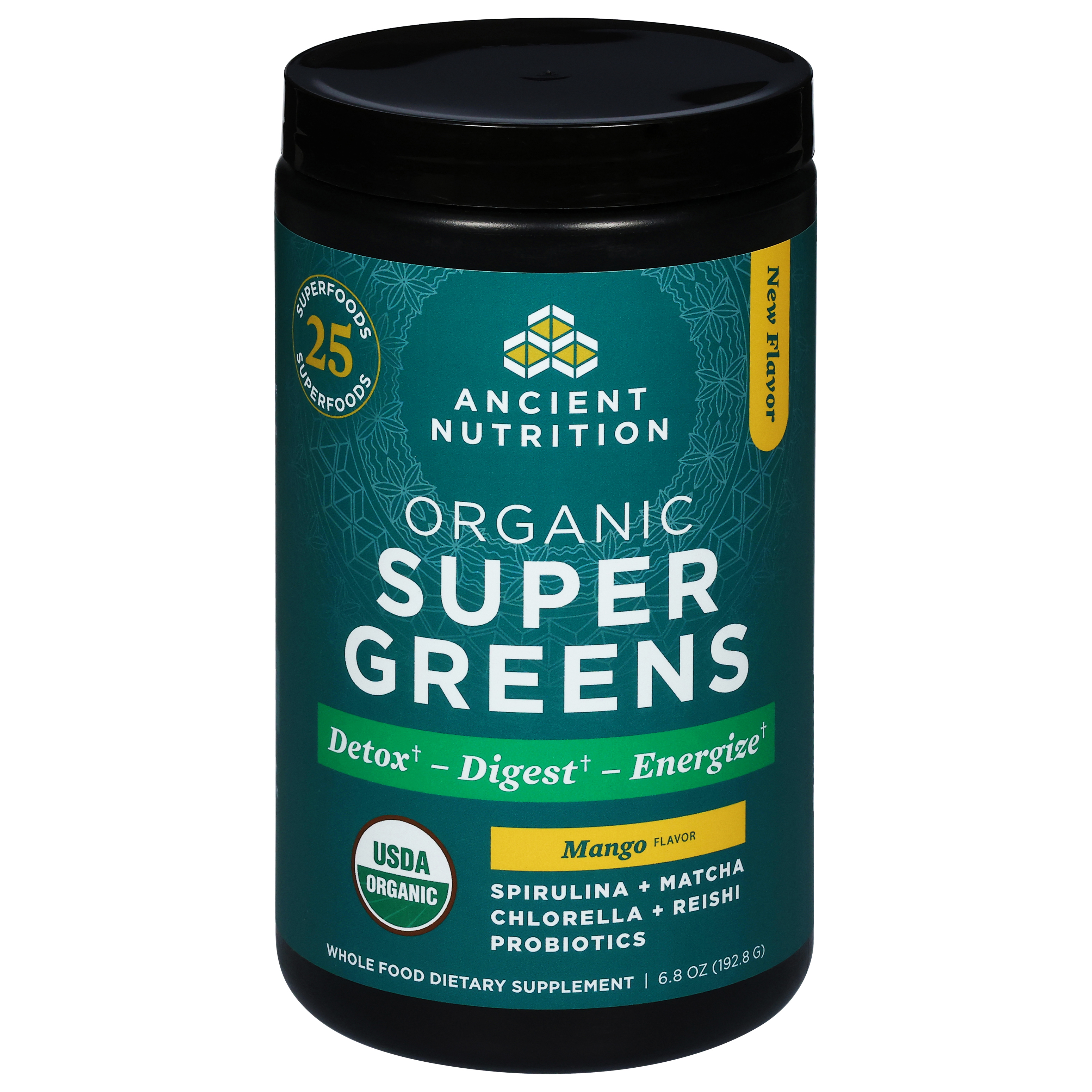 Ancient Nutrition Organic Mango Flavor SuperGreens