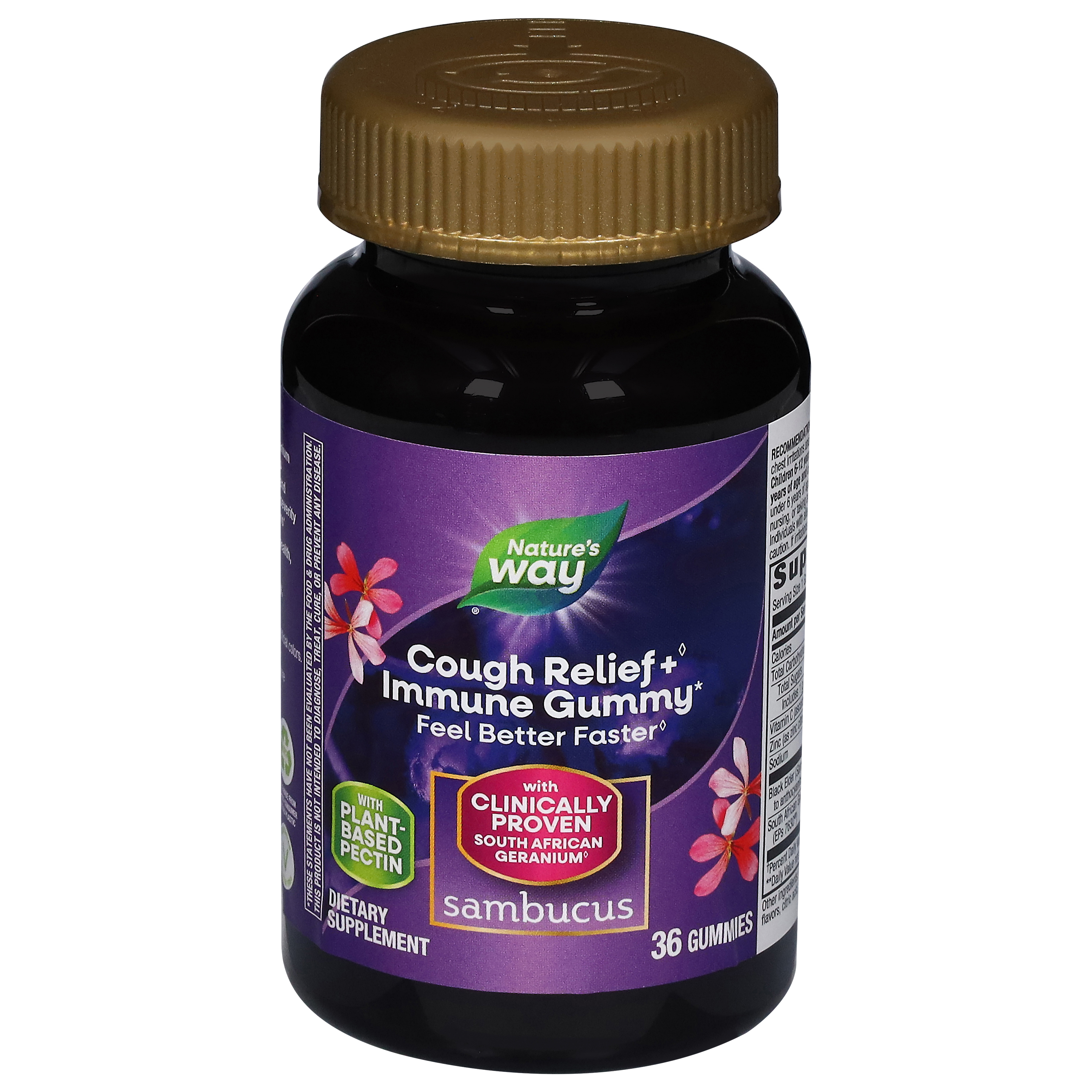 Nature's Way Sambucus Cough Relief + Immune 36 Gummies
