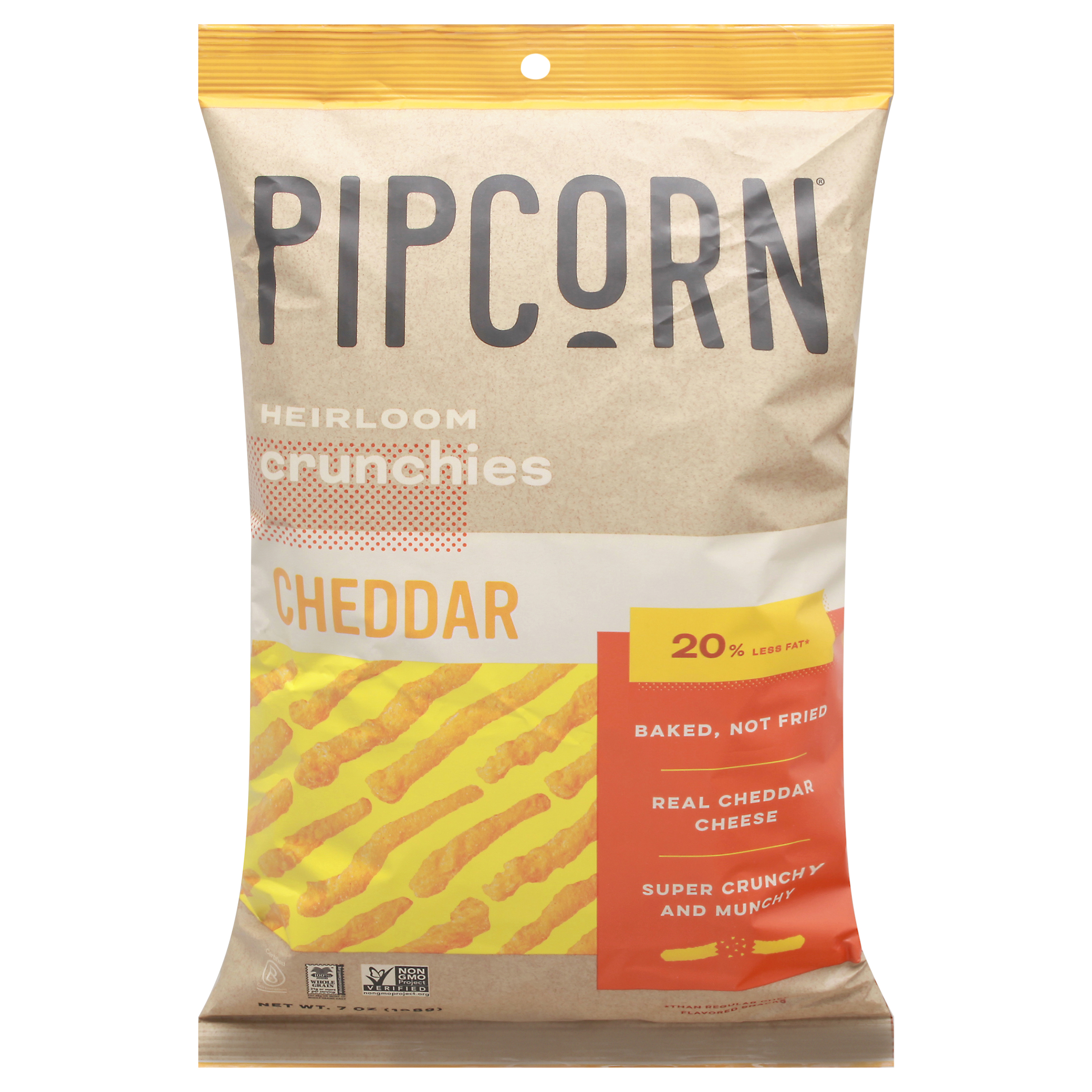 Pipcorn Heirloom Cheddar Crunchies