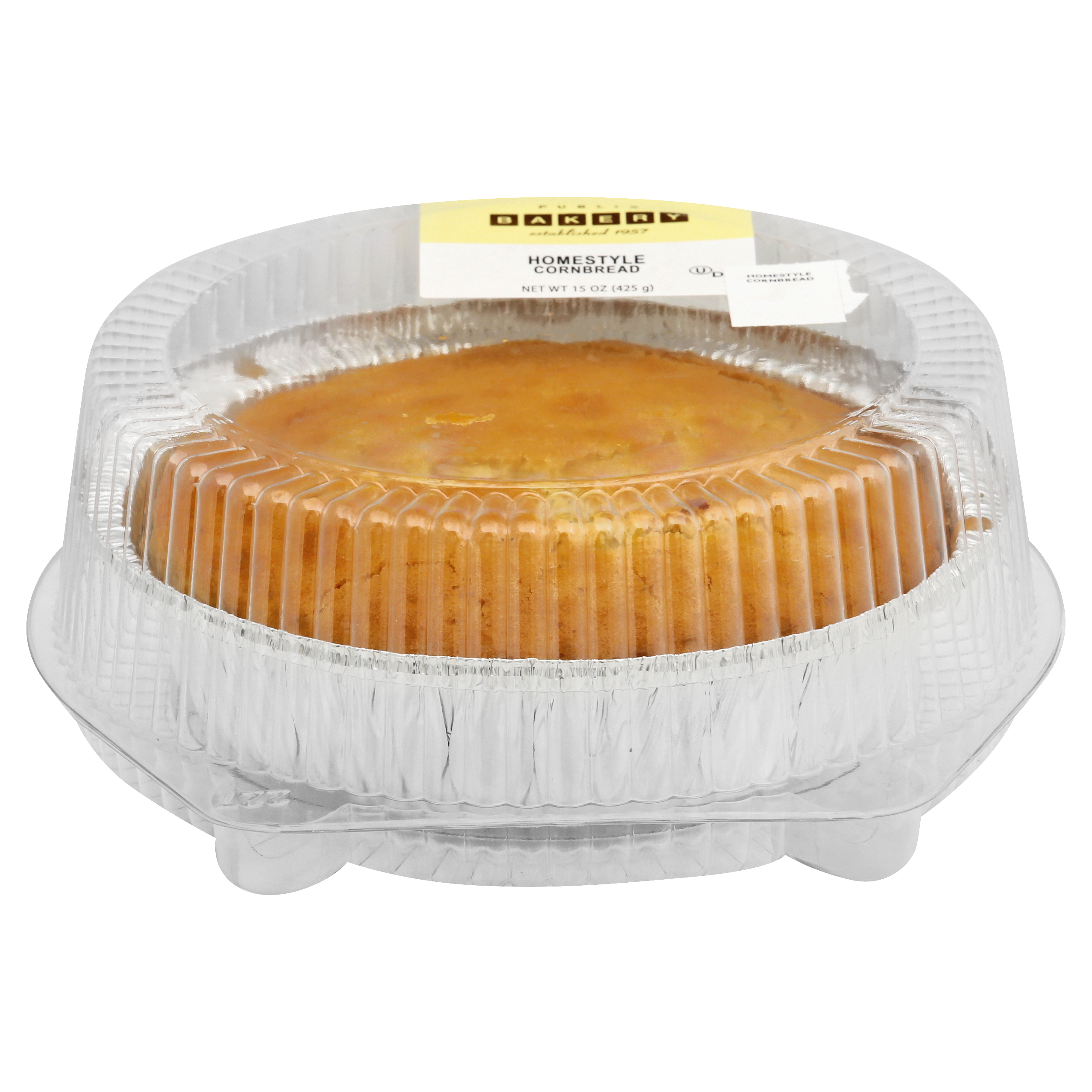 Publix Bakery Homestyle Cornbread 15 oz CLAM SHELL