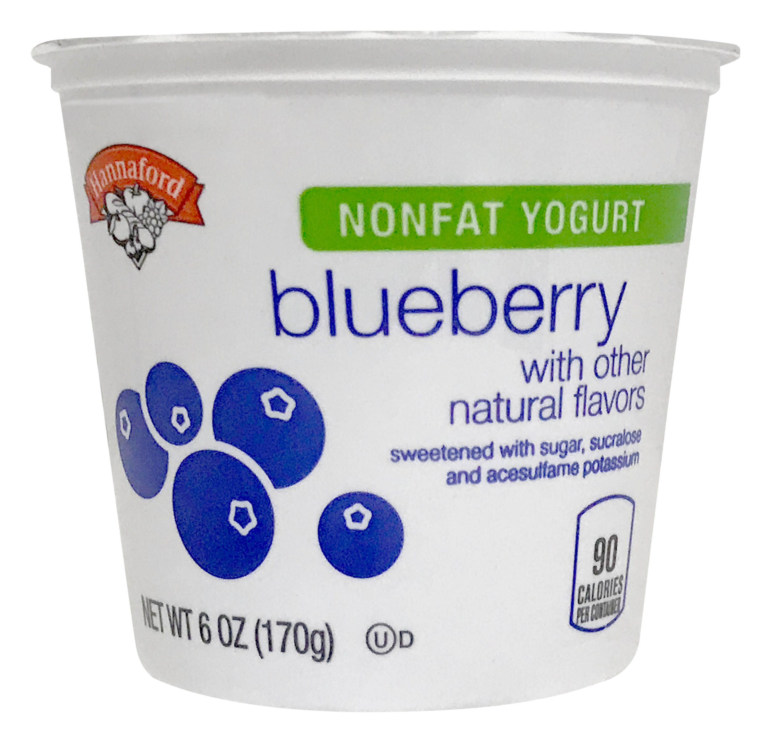 Hannaford Nonfat Yogurt Blueberry