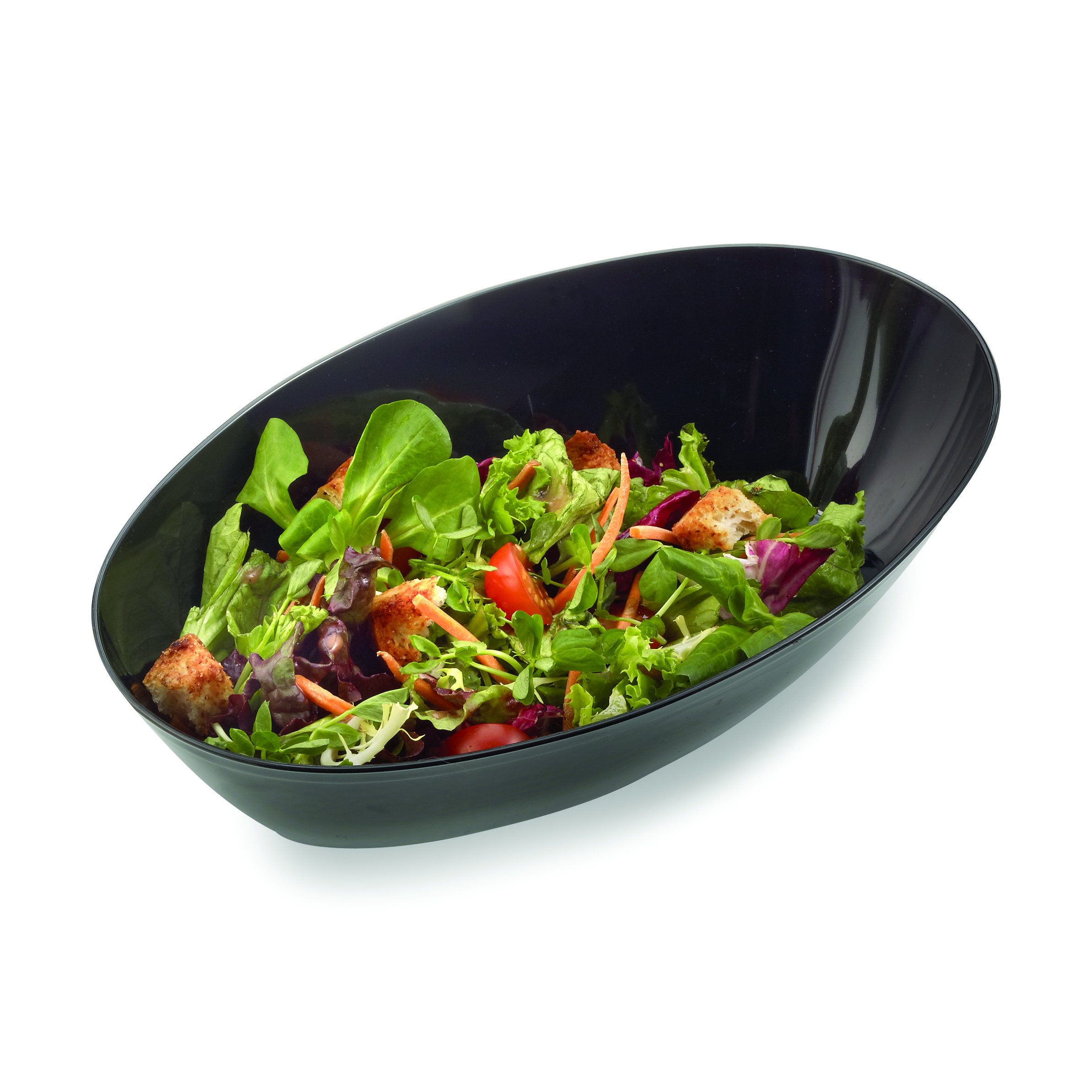 EMI-205 Black QUART OVAL BOWL50/CS