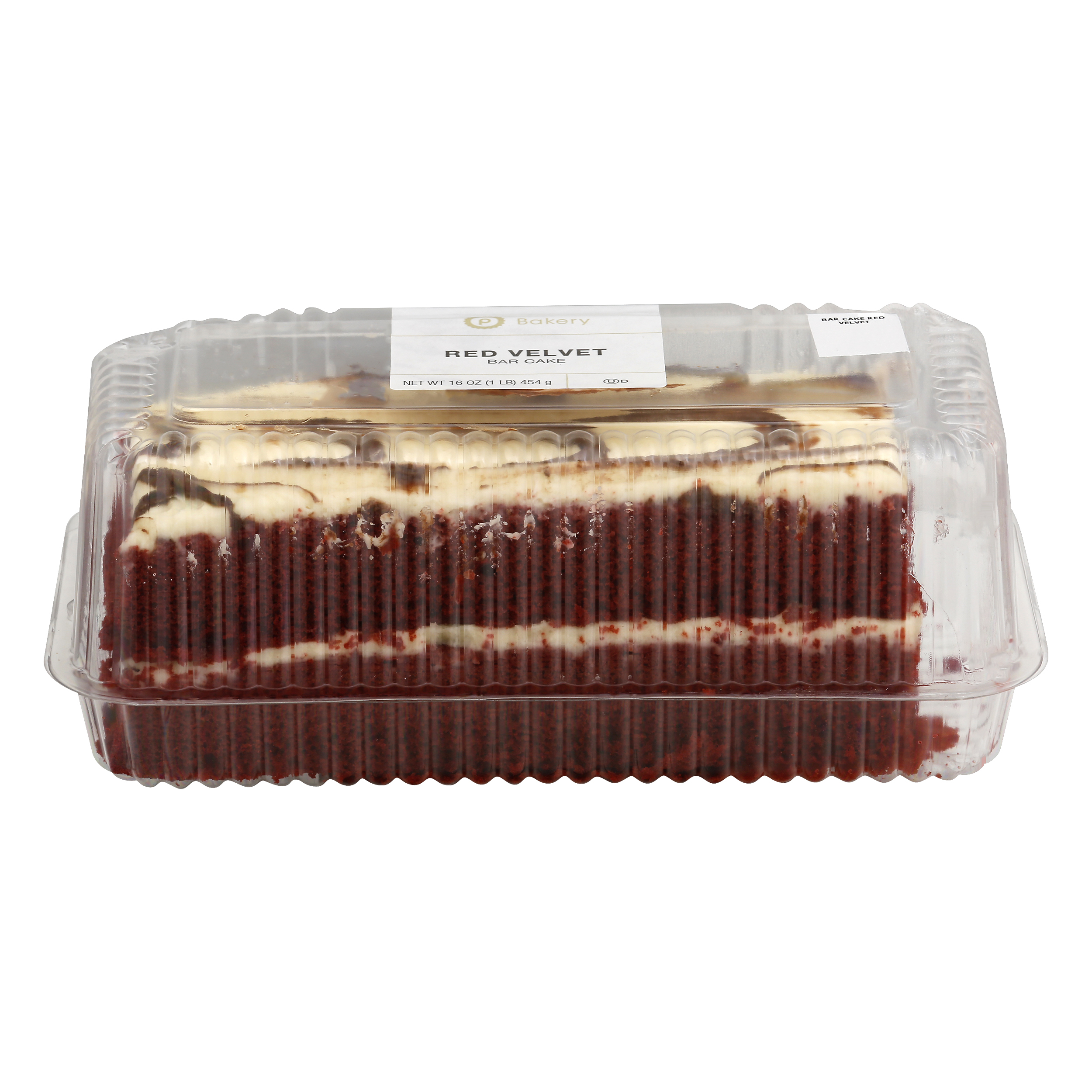 Publix Bakery Red Velvet Bar Cake 16 oz CLAM SHELL