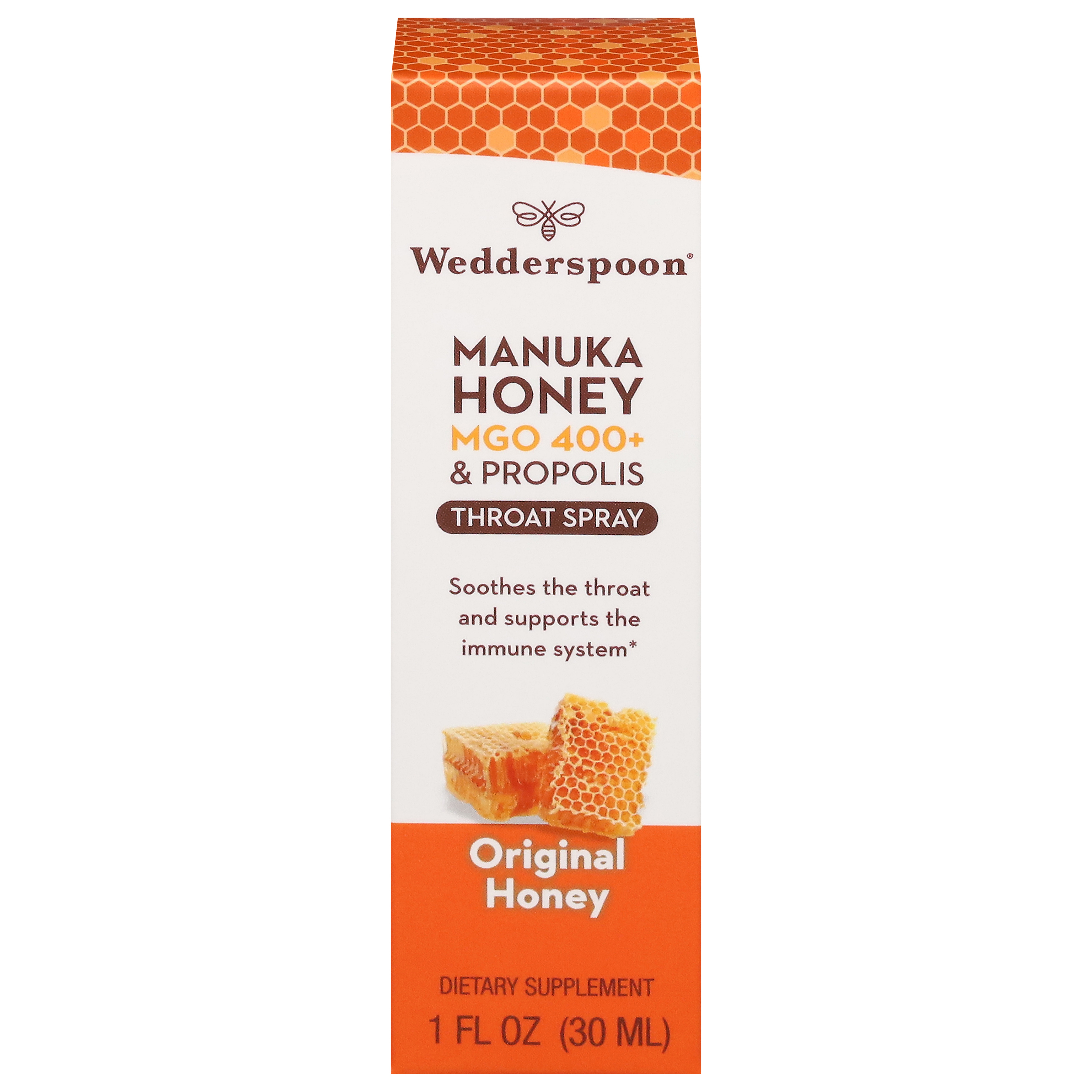 Wedderspoon Manuka Honey Original Honey Throat Spray
