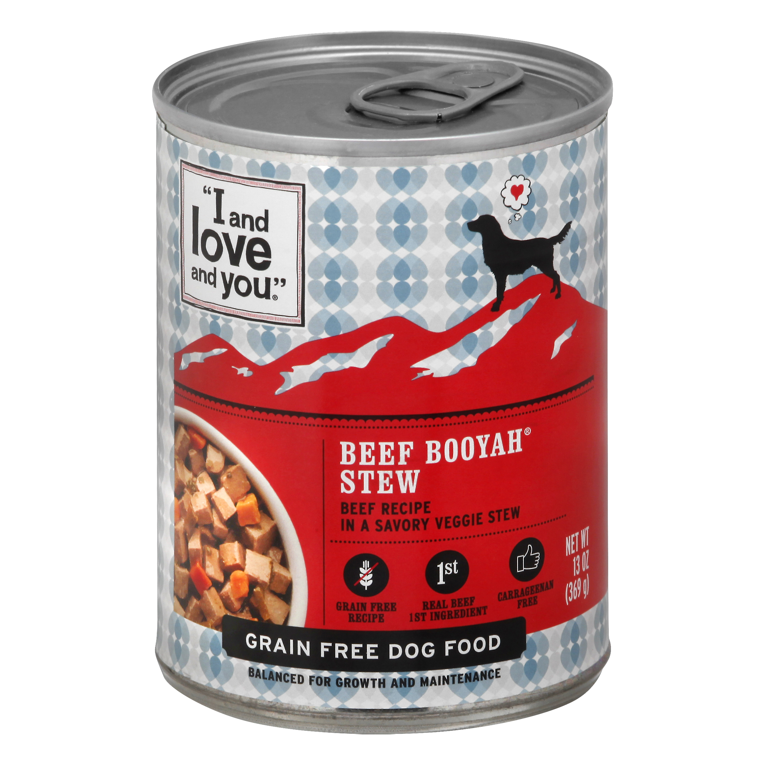 I And Love And You Grain Free Beef Booyah Stew Dog Food
