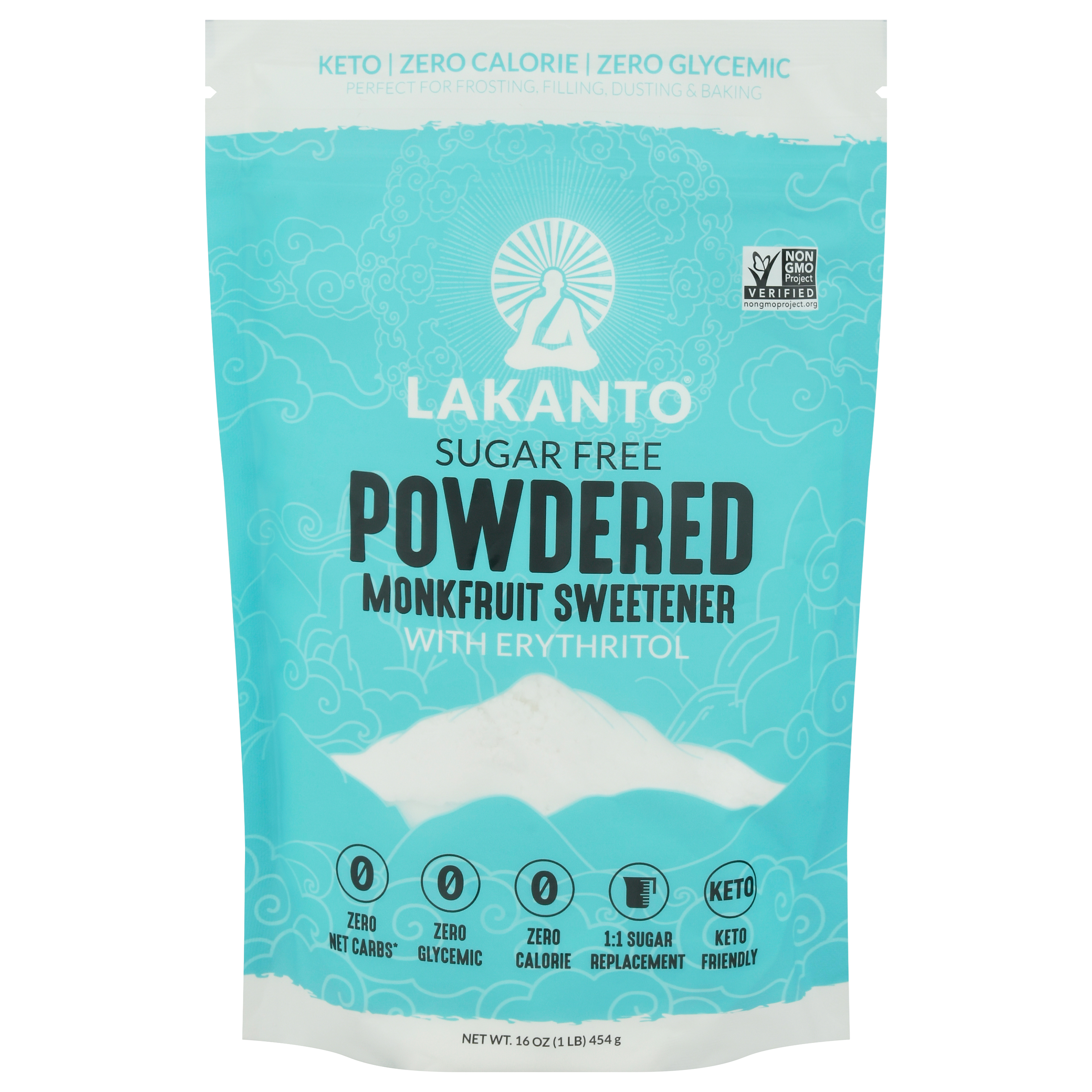 Lakanto Powdered Sugar Free Monkfruit Monkfruit Sweetener