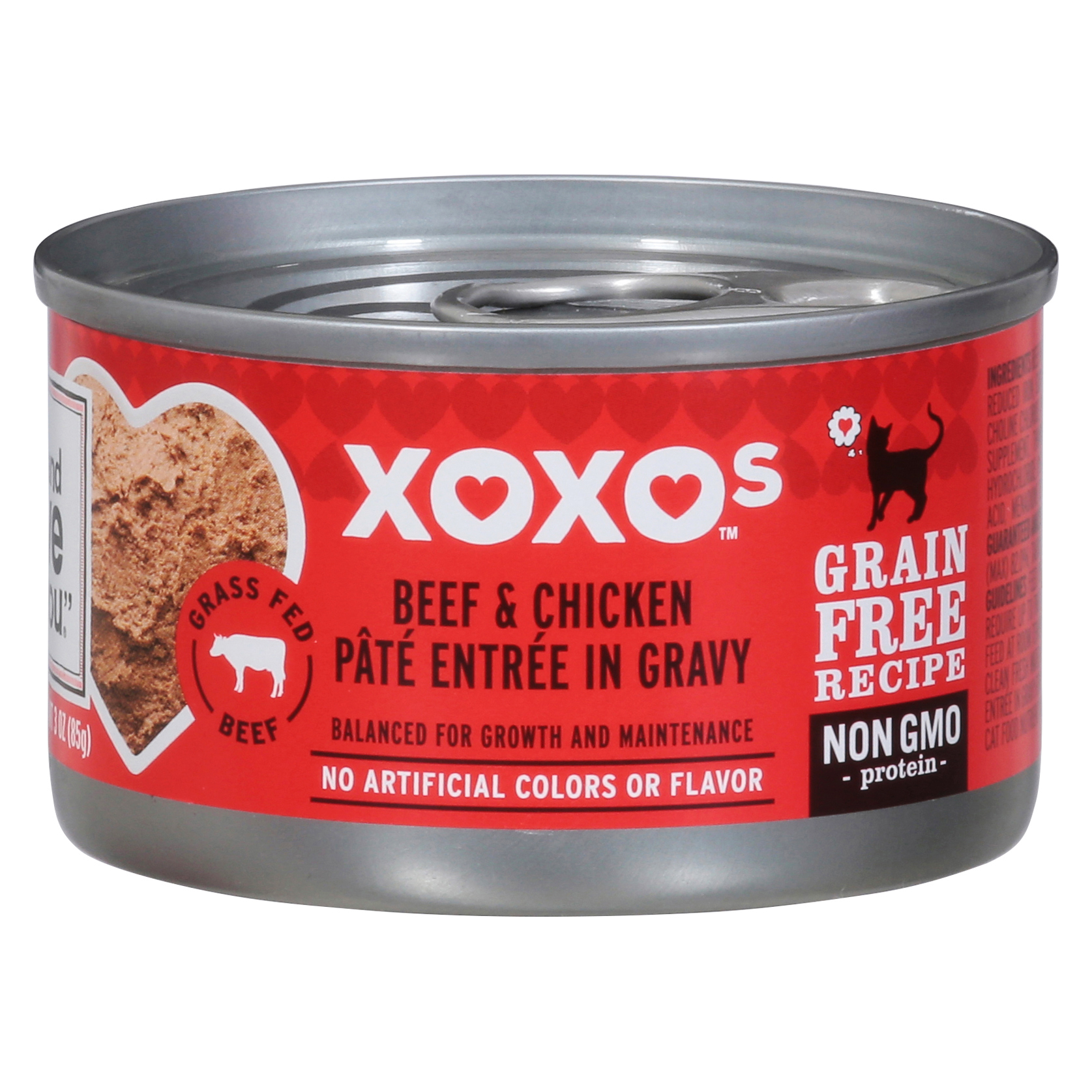 I and Love and You XOXOs Grain Free Recipe Beef & Chicken Pate Entree in Gravy Cat Food