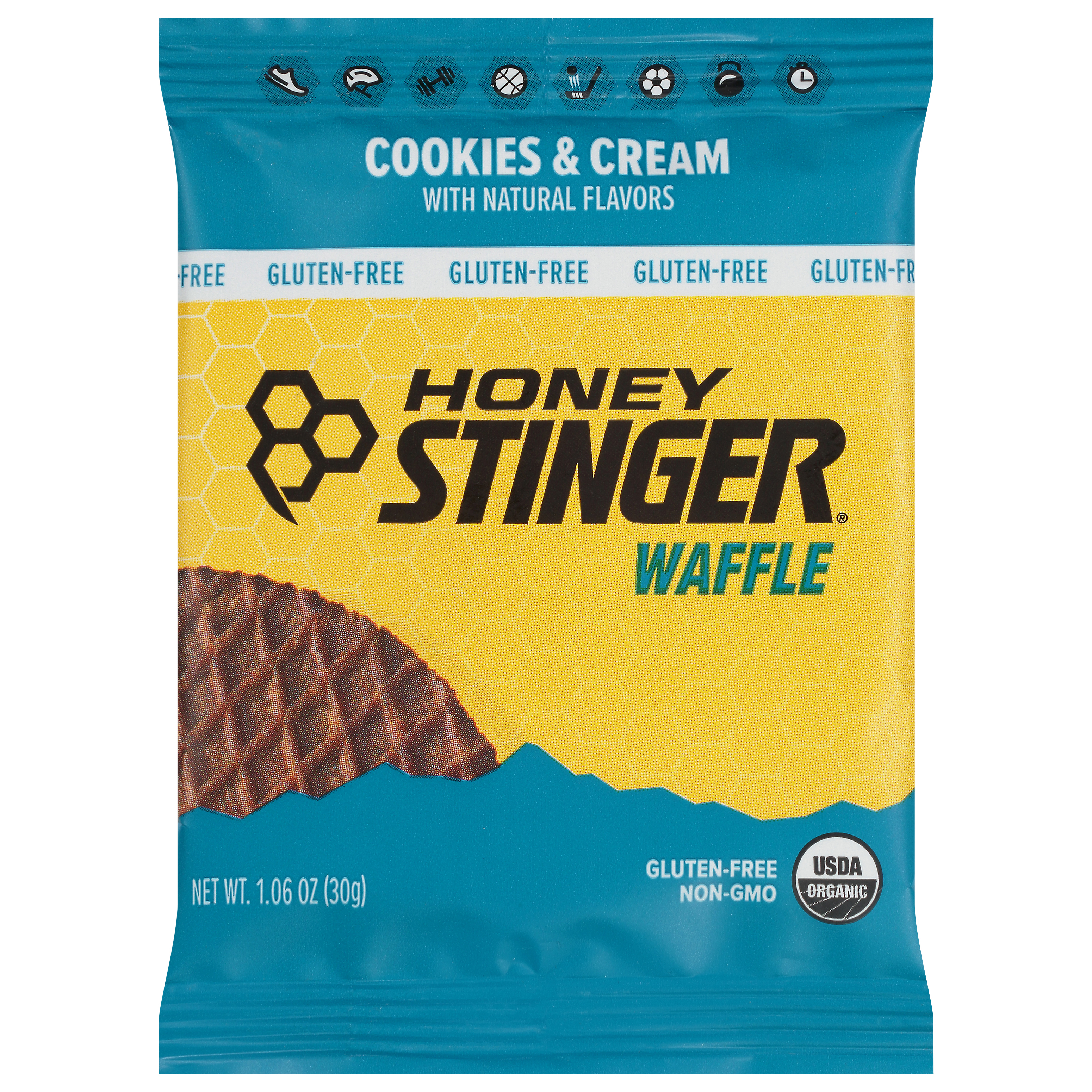 Honey Stinger Gluten-Free Cookies & Cream Waffle
