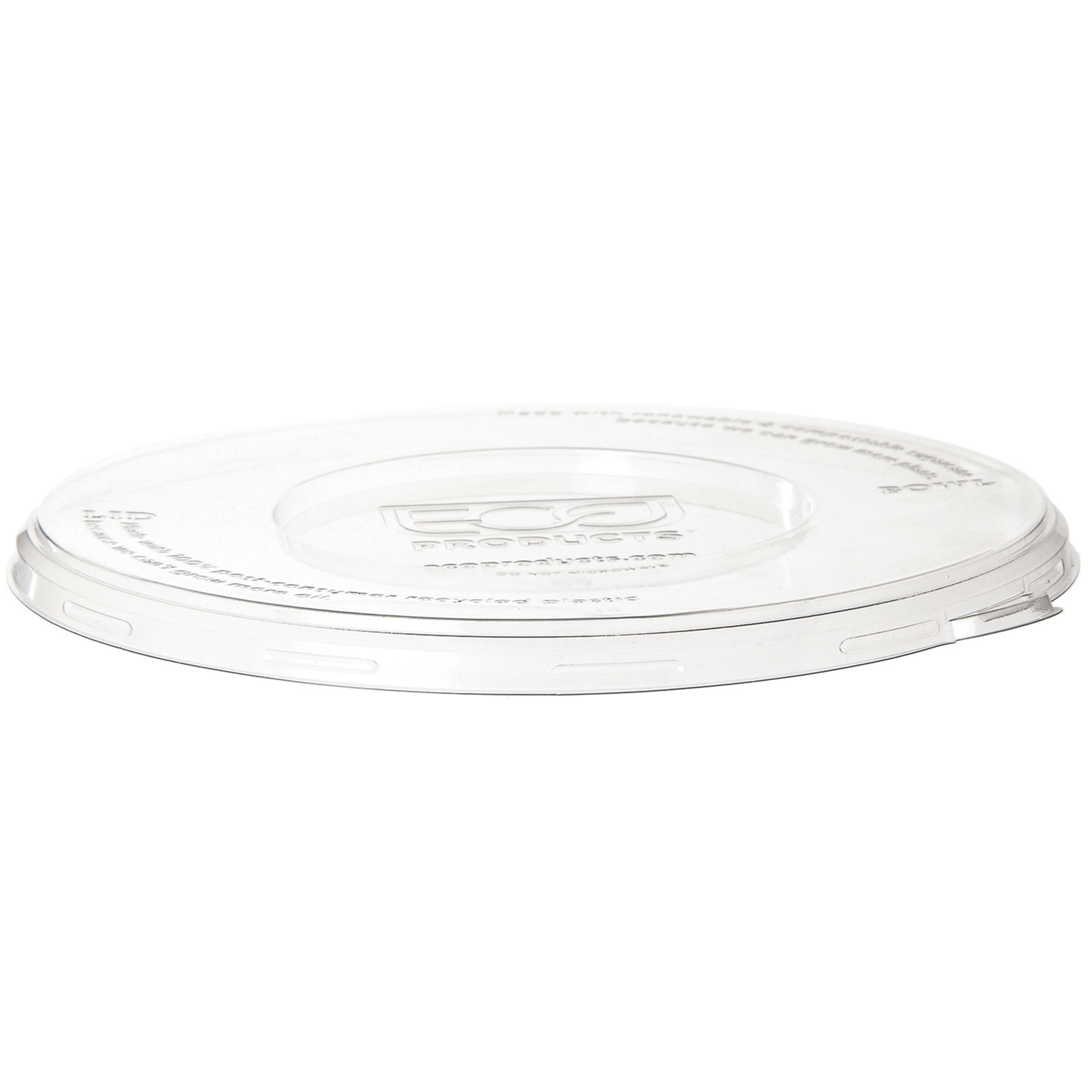 Lid for 16-46oz WorldView Flat RPET Bowls Clear 400/cs