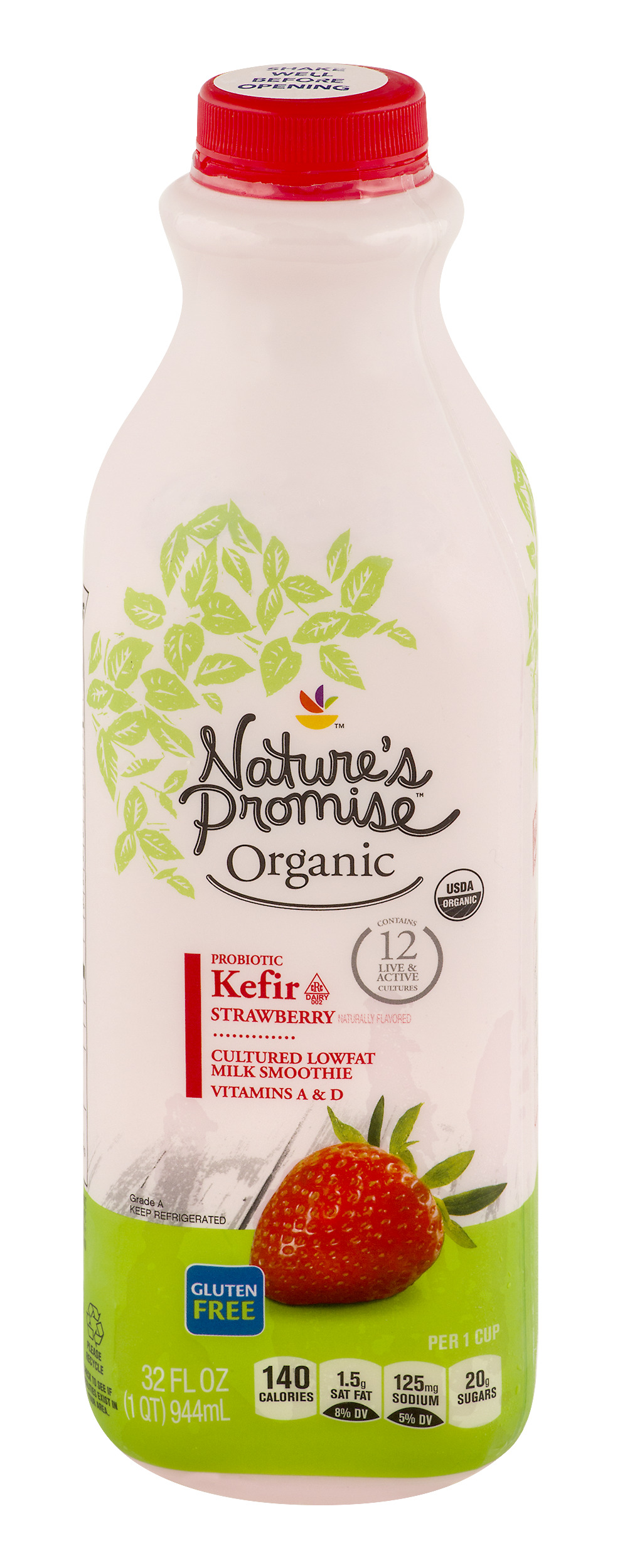 Natures Promise Organic Kefir Strawberry