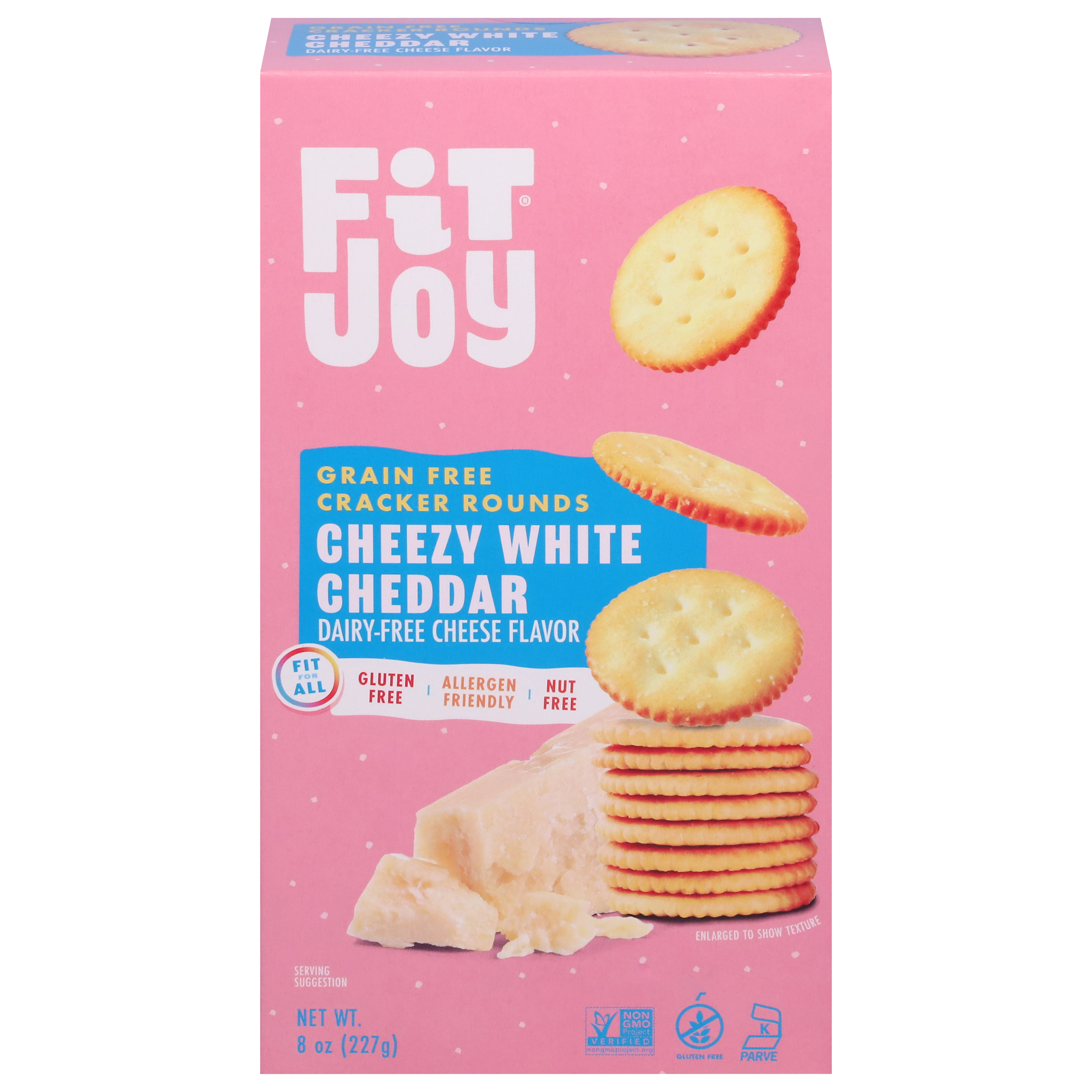 Fit Joy Grain Free Cheezy White Cheddar Cracker Rounds