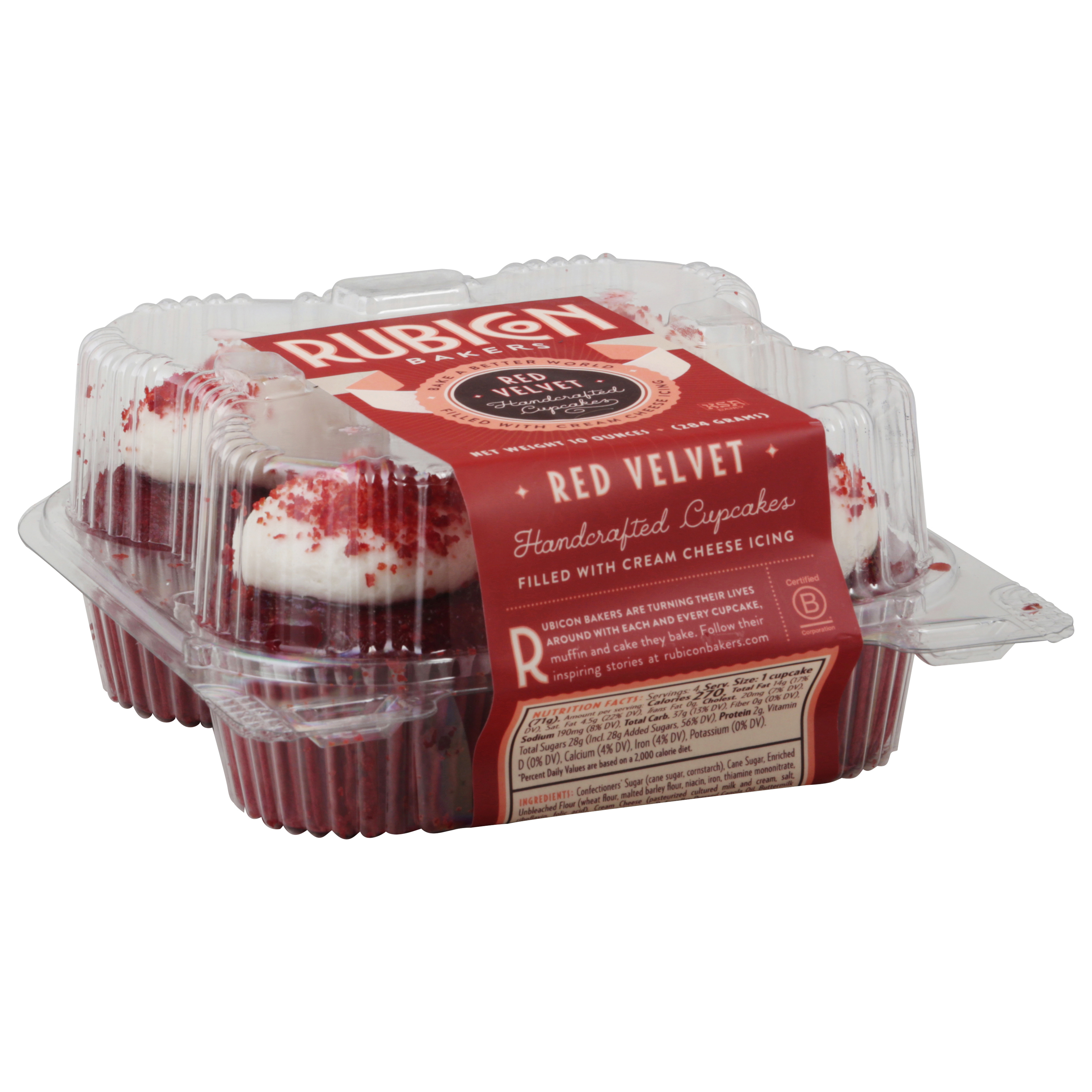 Rubicon Bakers Handcrafted Red Velvet Cupcakes