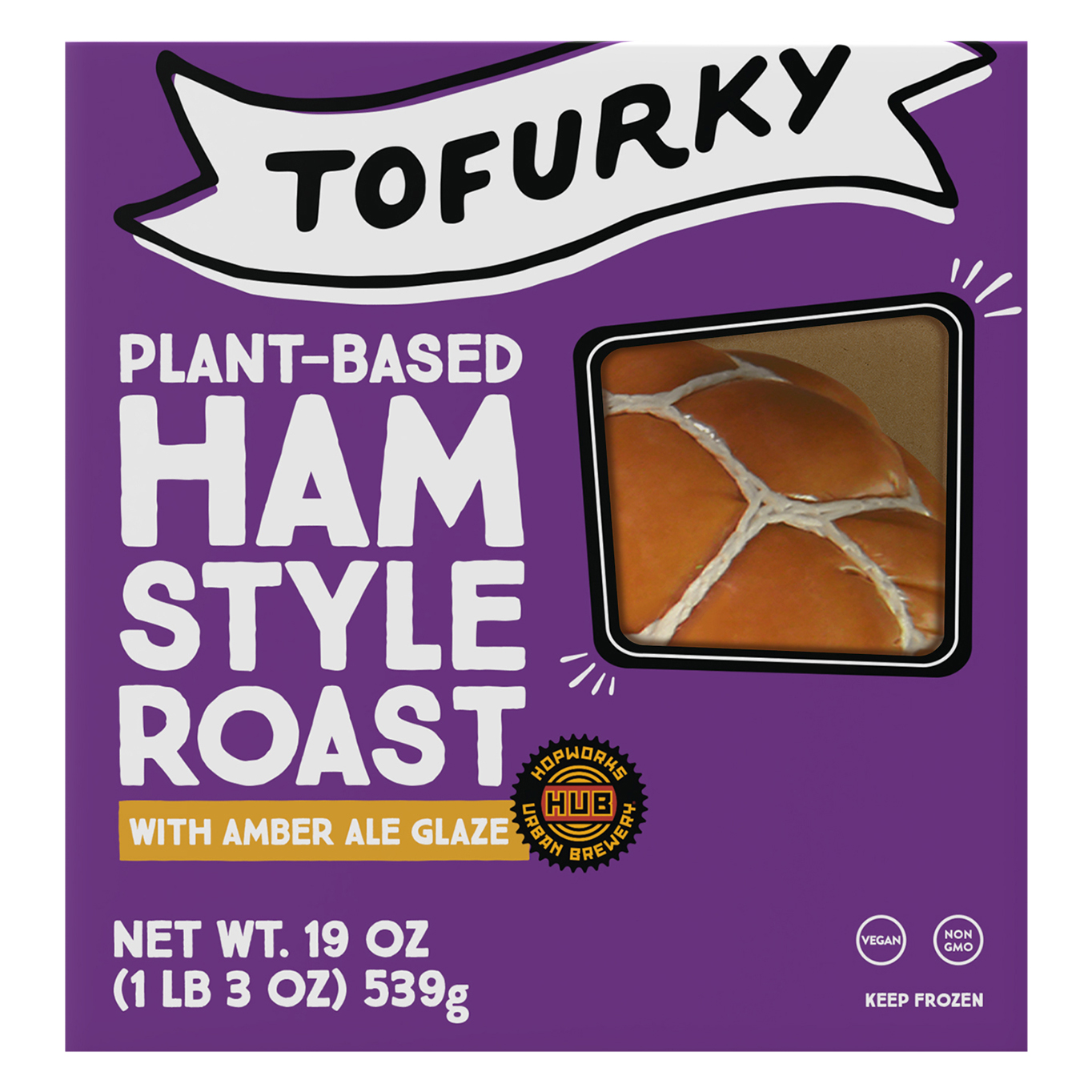 Plant - Based Ham Style Roast with Amber Ale Glaze (Frozen)