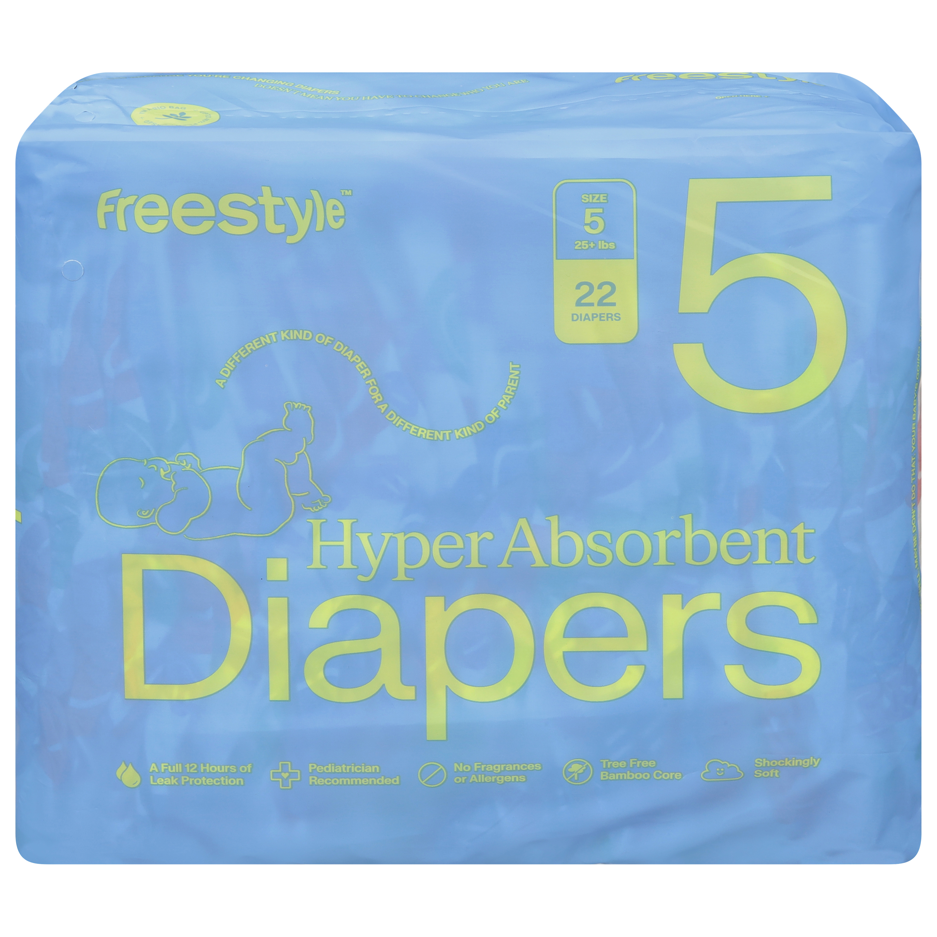 FreeStyle Hyper Absorbent Diapers Size 5