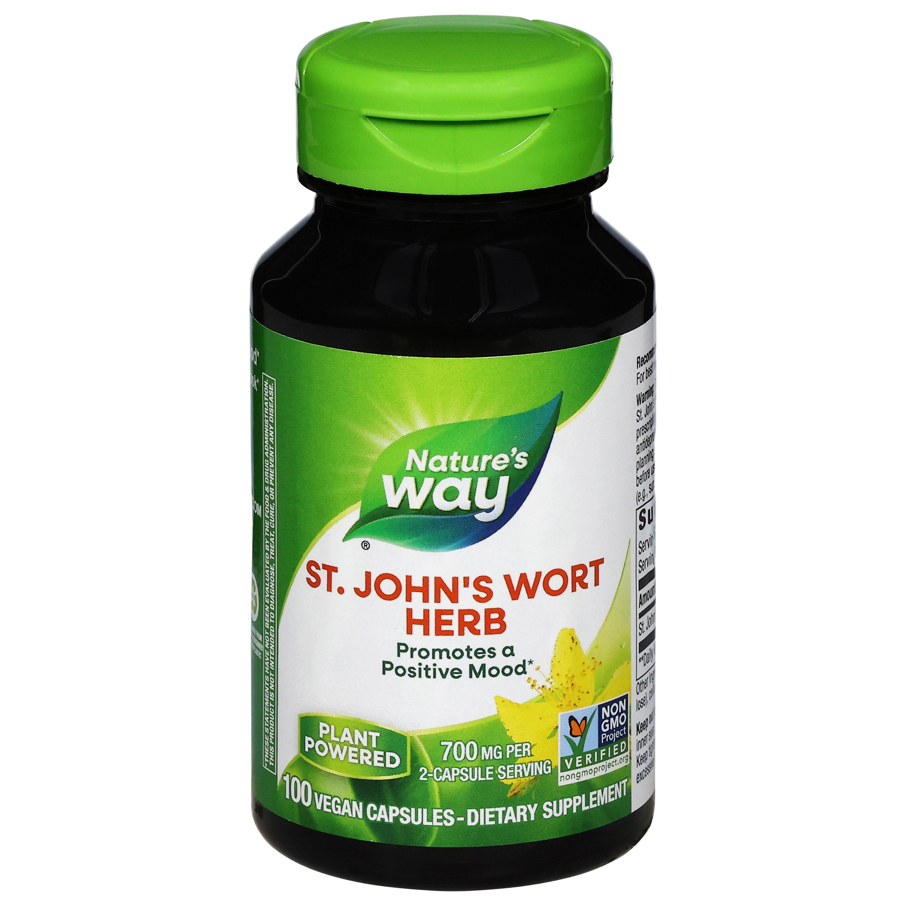 Nature's Way 700 mg St. John's Wort Herb 100 Vegan Capsules