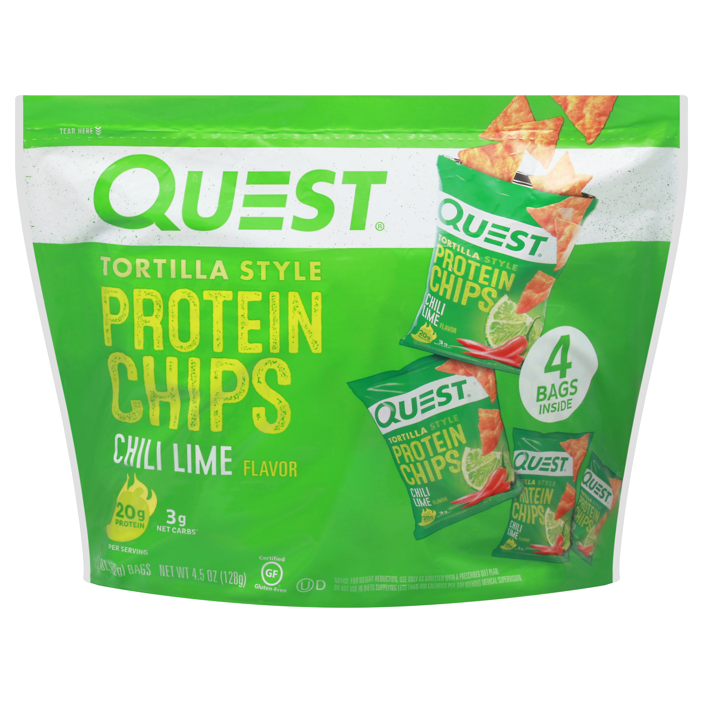 Quest Tortilla Style Chili Lime Flavor Protein Chips