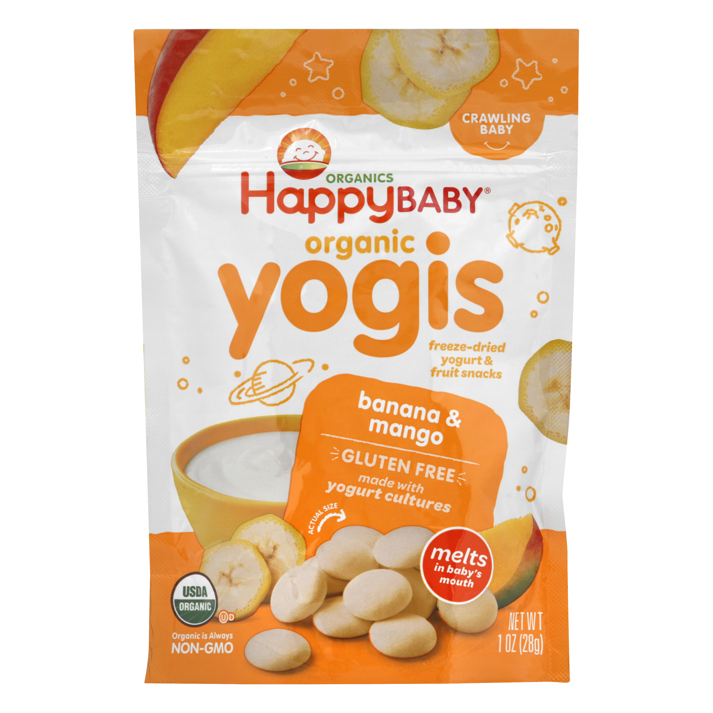 HappyBaby Organic Banana & Mango Yogis