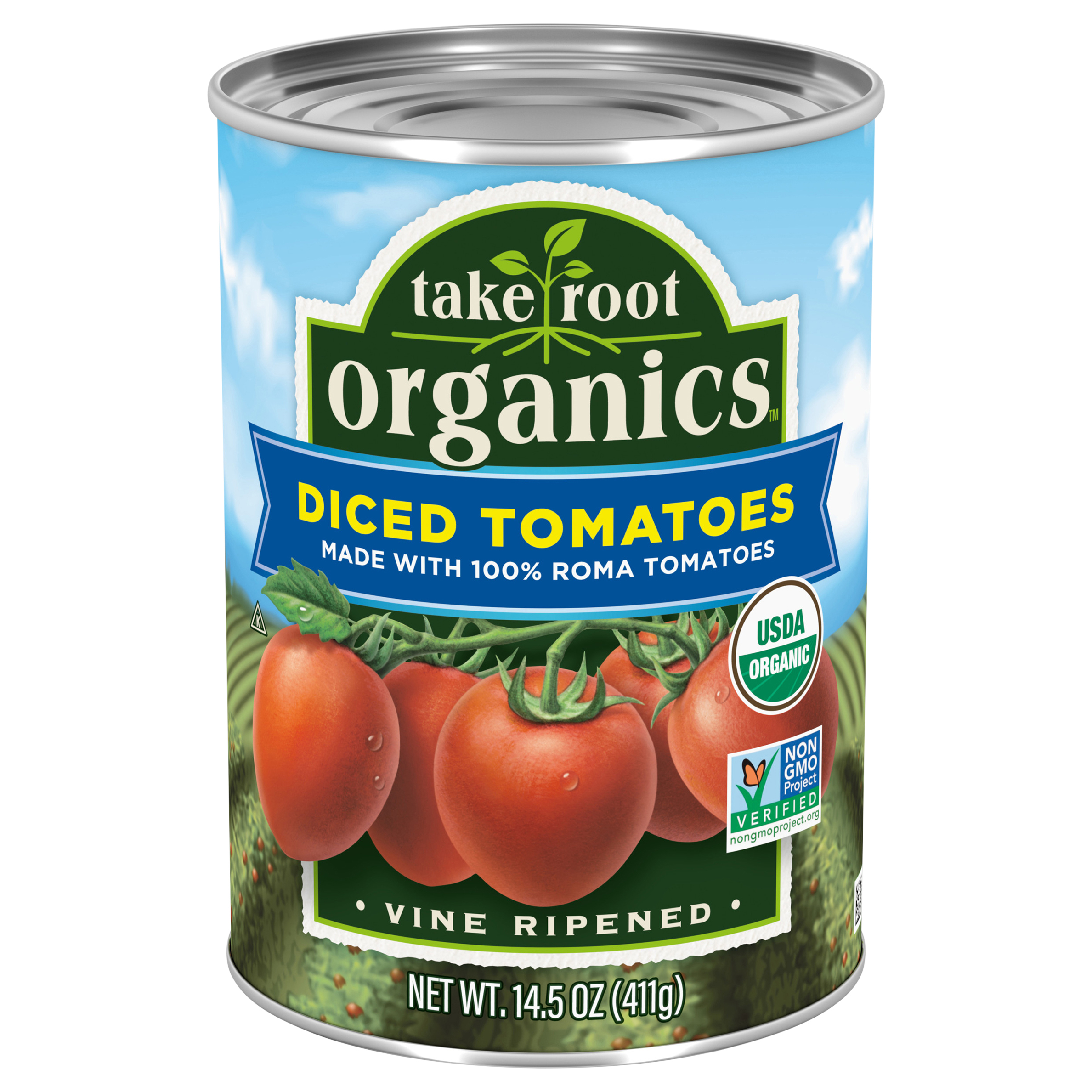 Take Root Organics Diced Tomatoes 14.5 oz., Can