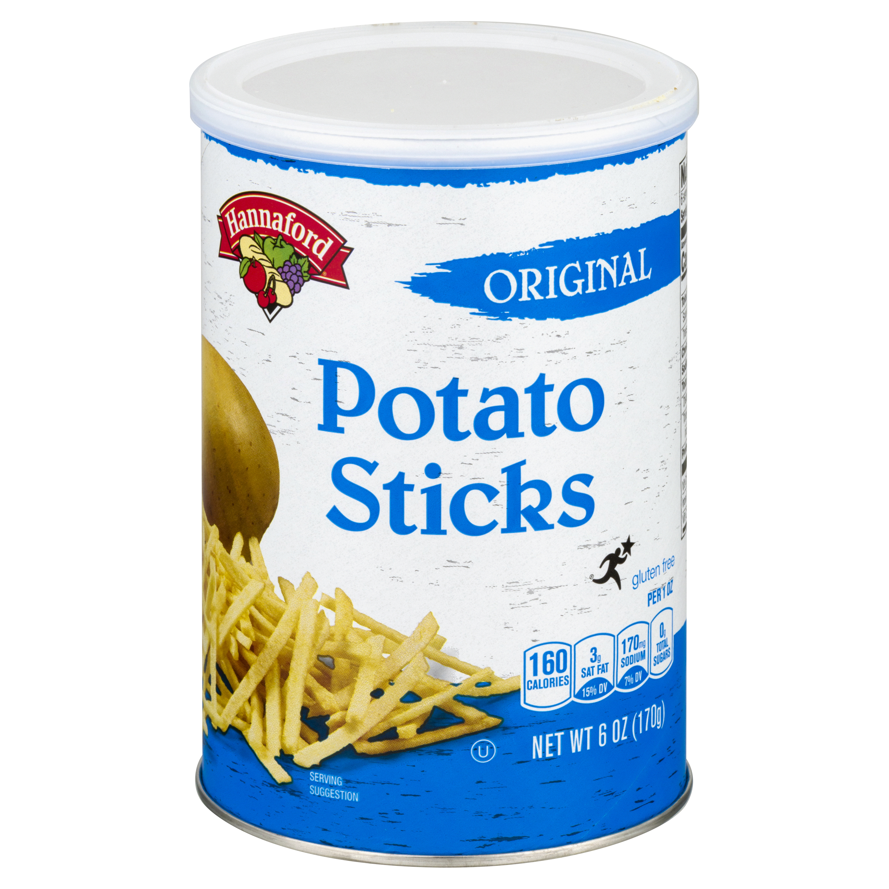 Hannaford Gluten Free Original Potato Sticks 6 oz CAN