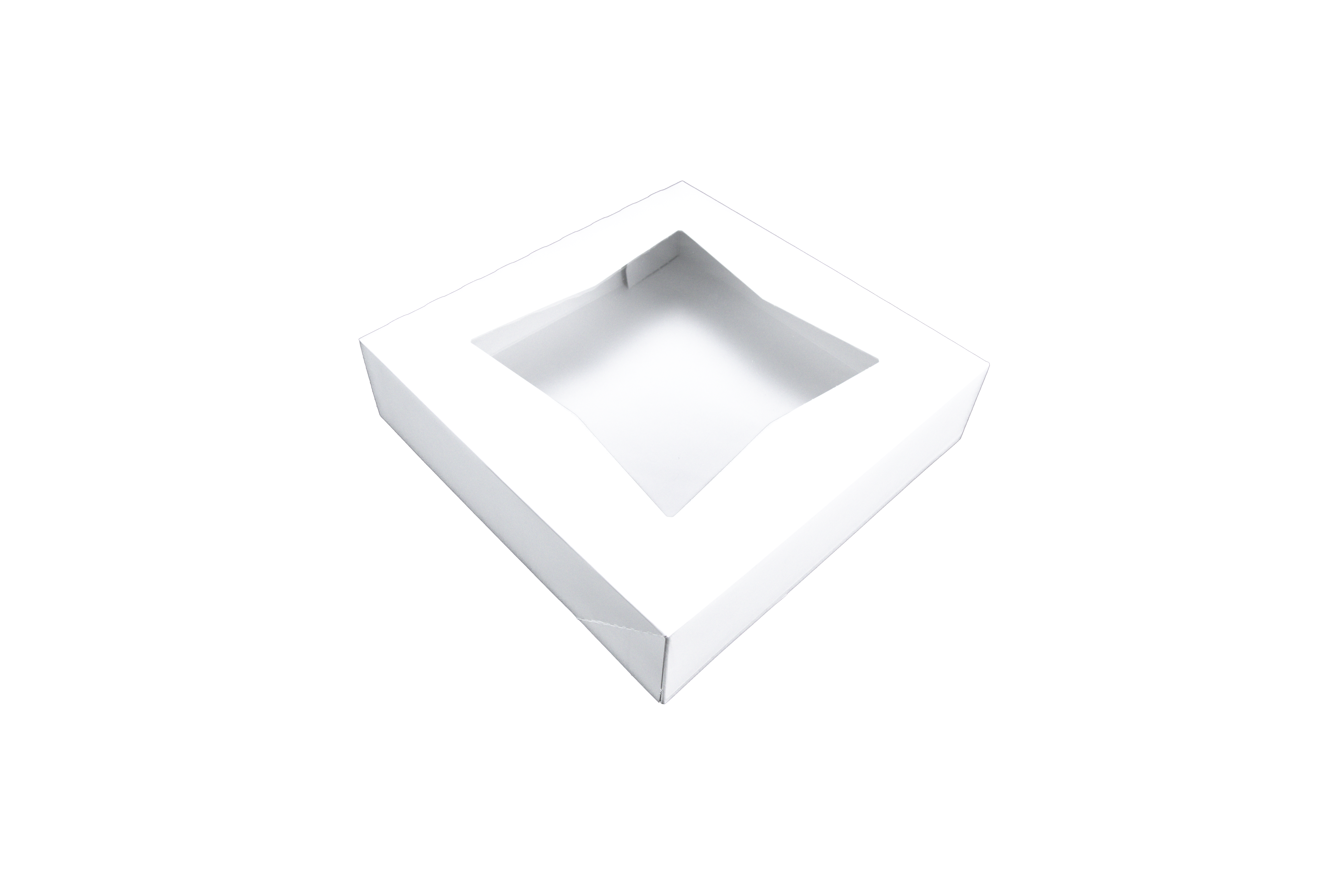 10X10X2.5 AUTO BOX 200/BDLWINDOW BOX  WHITE 24233