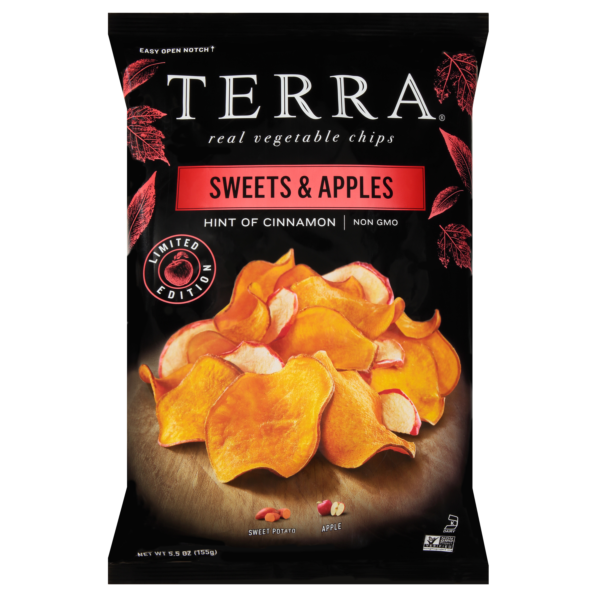 Terra Sweets & Apples Real Vegetable Chips 5.5 oz. Bag
