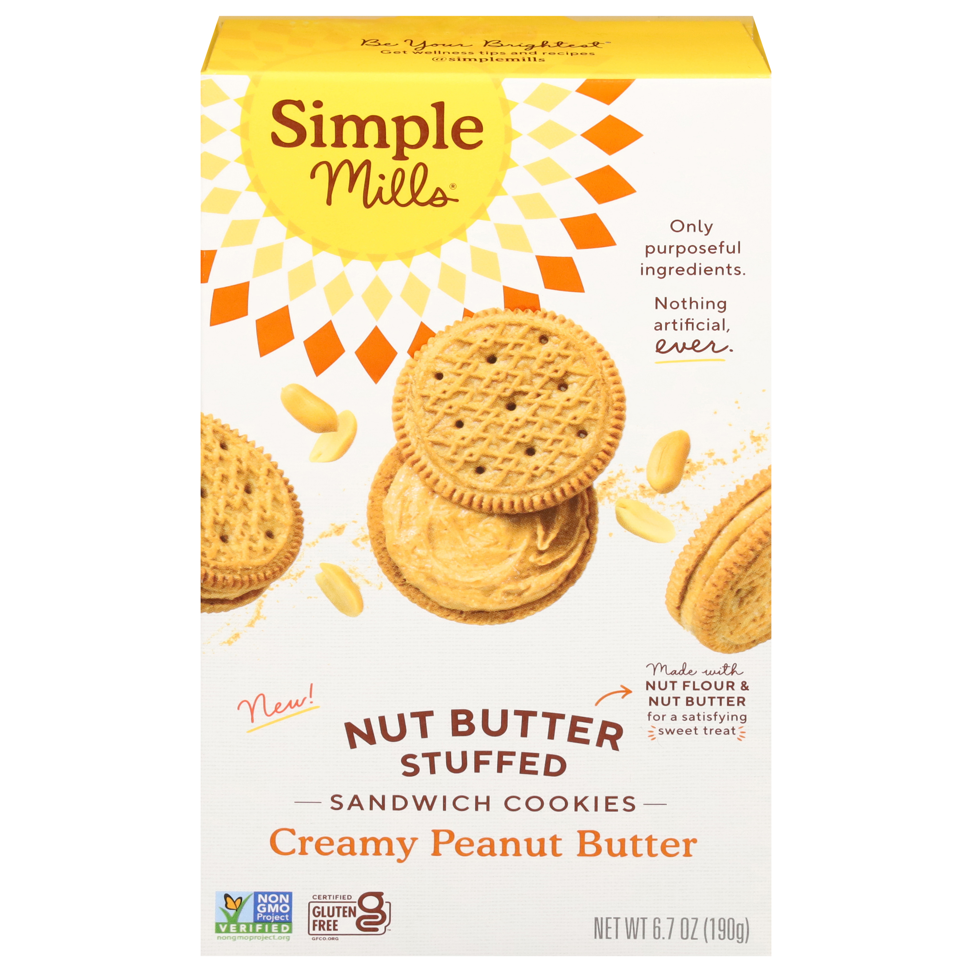 Simple Mills Creamy Peanut Butter Sandwich Cookies