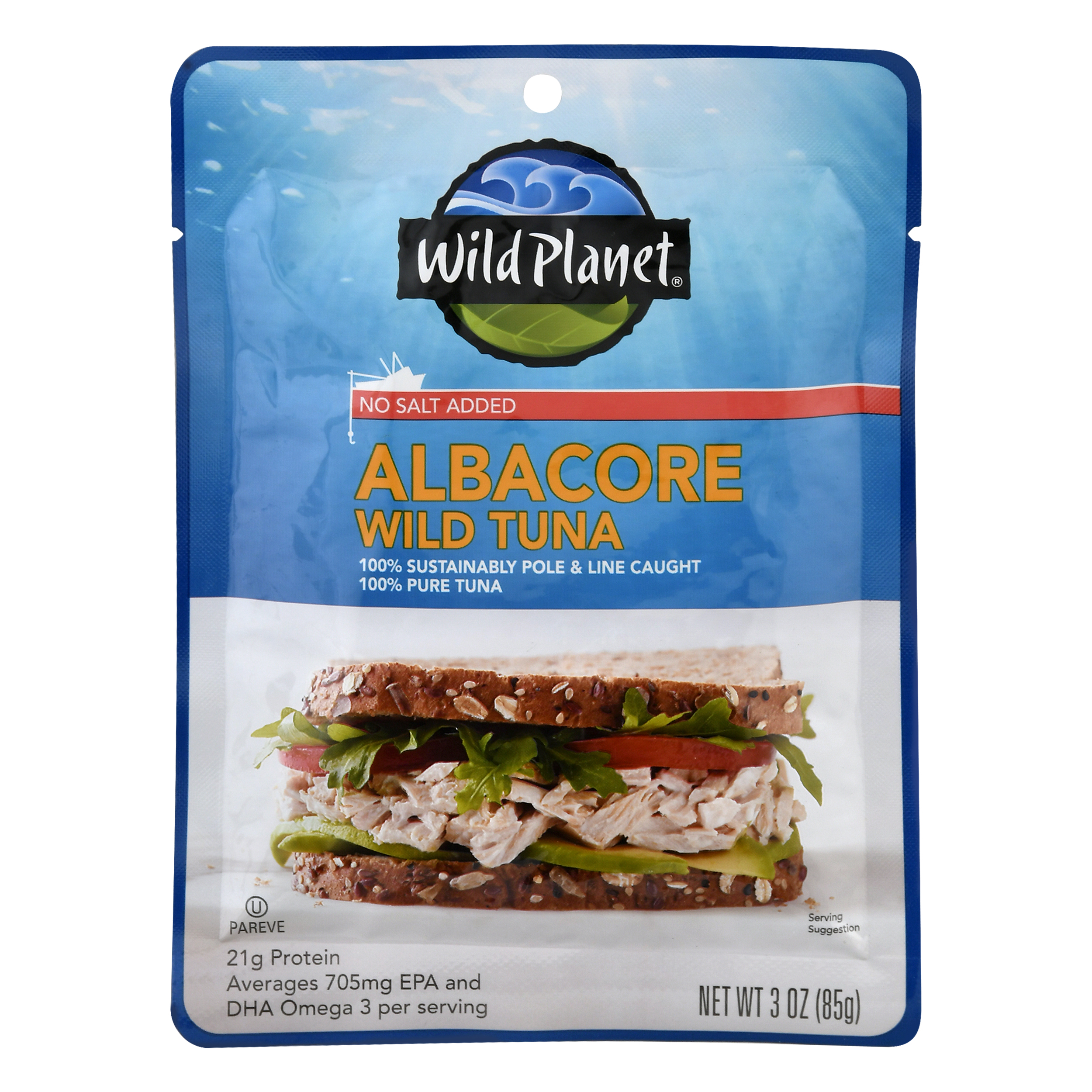 Wild Planet No Salt Added Albacore Wild Tuna