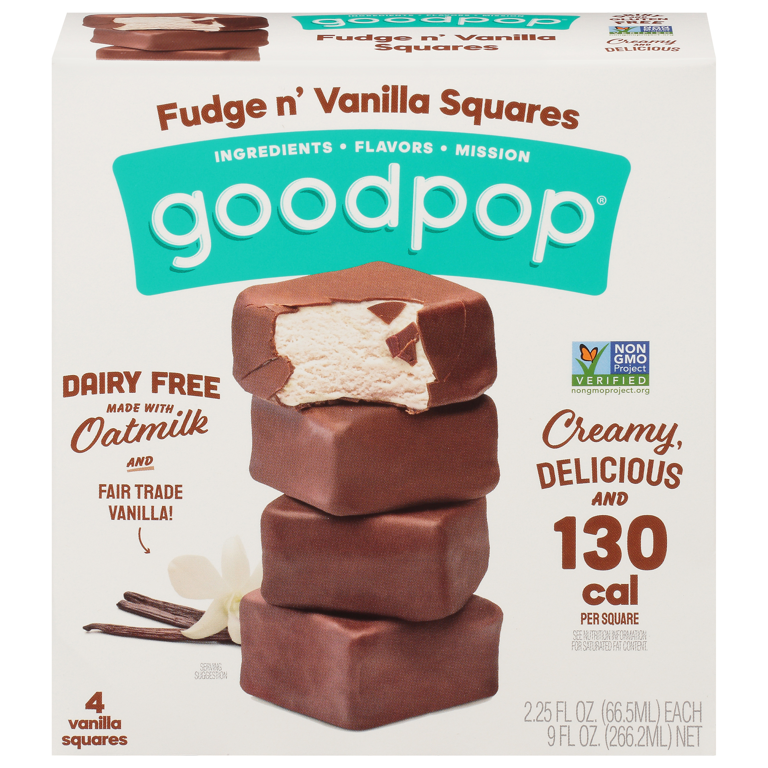 GoodPop Fudge n' Vanilla Squares