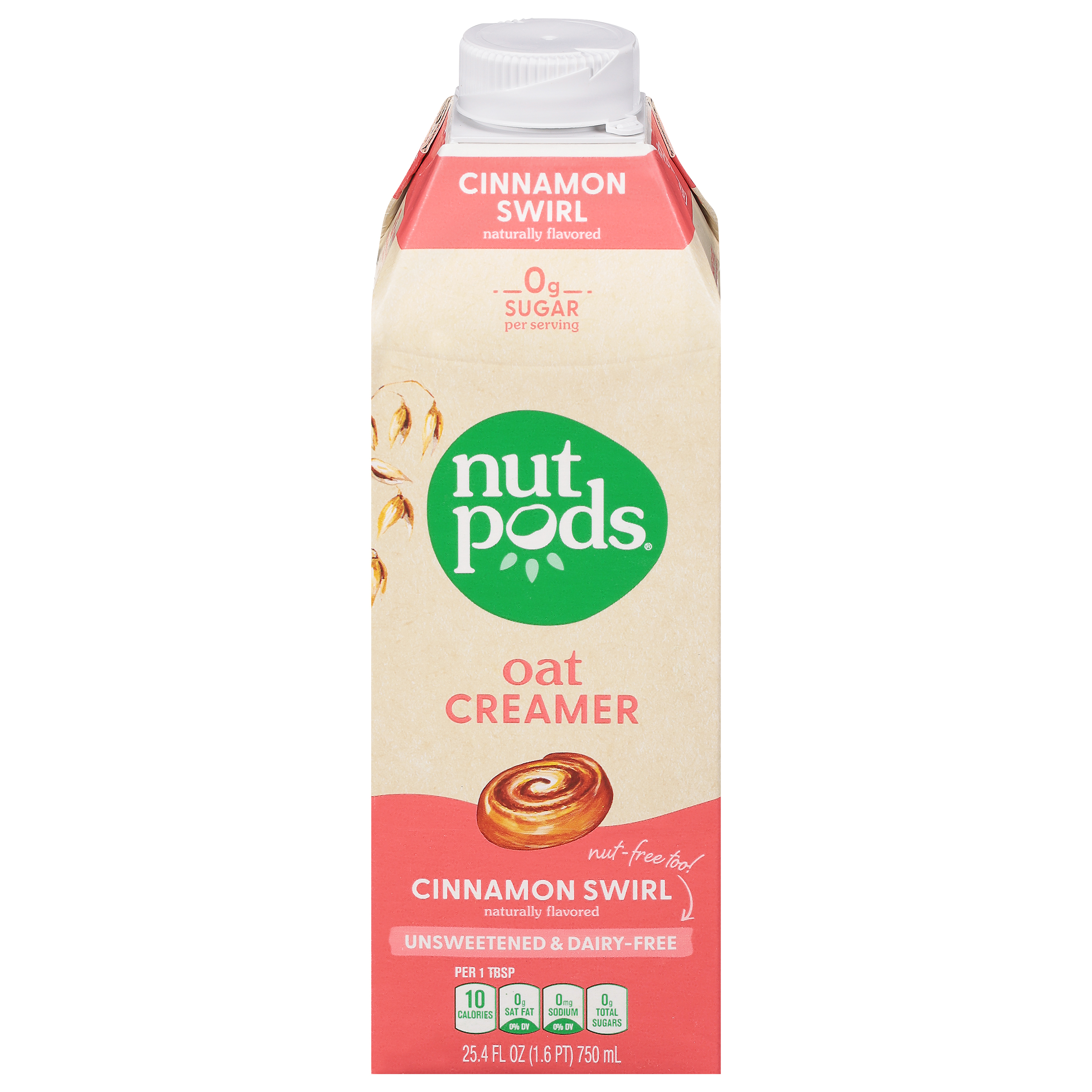 Nutpods Unsweetened & Dairy Free Cinnamon Swirl Oat Creamer