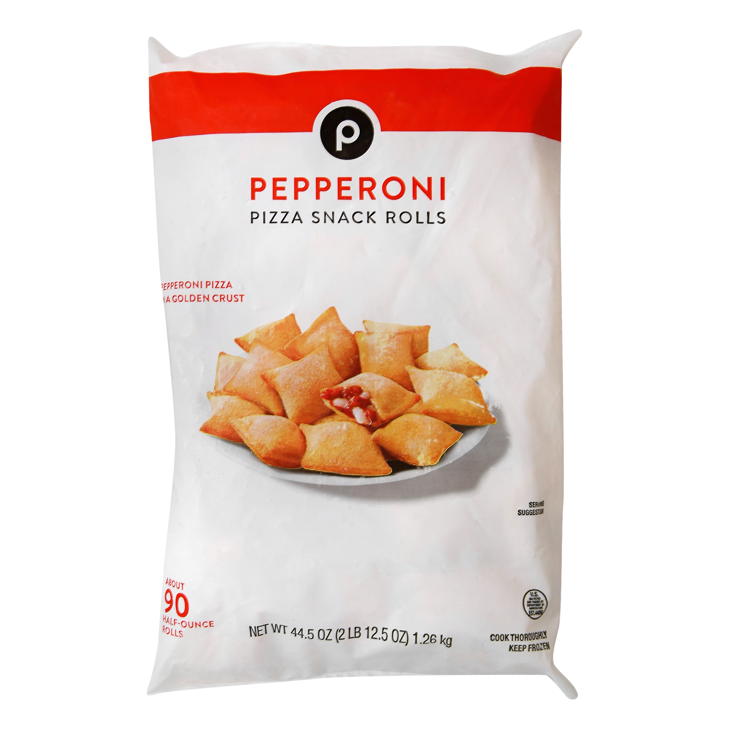 Publix Pepperoni Pizza Snack Rolls 44.5 oz BAG