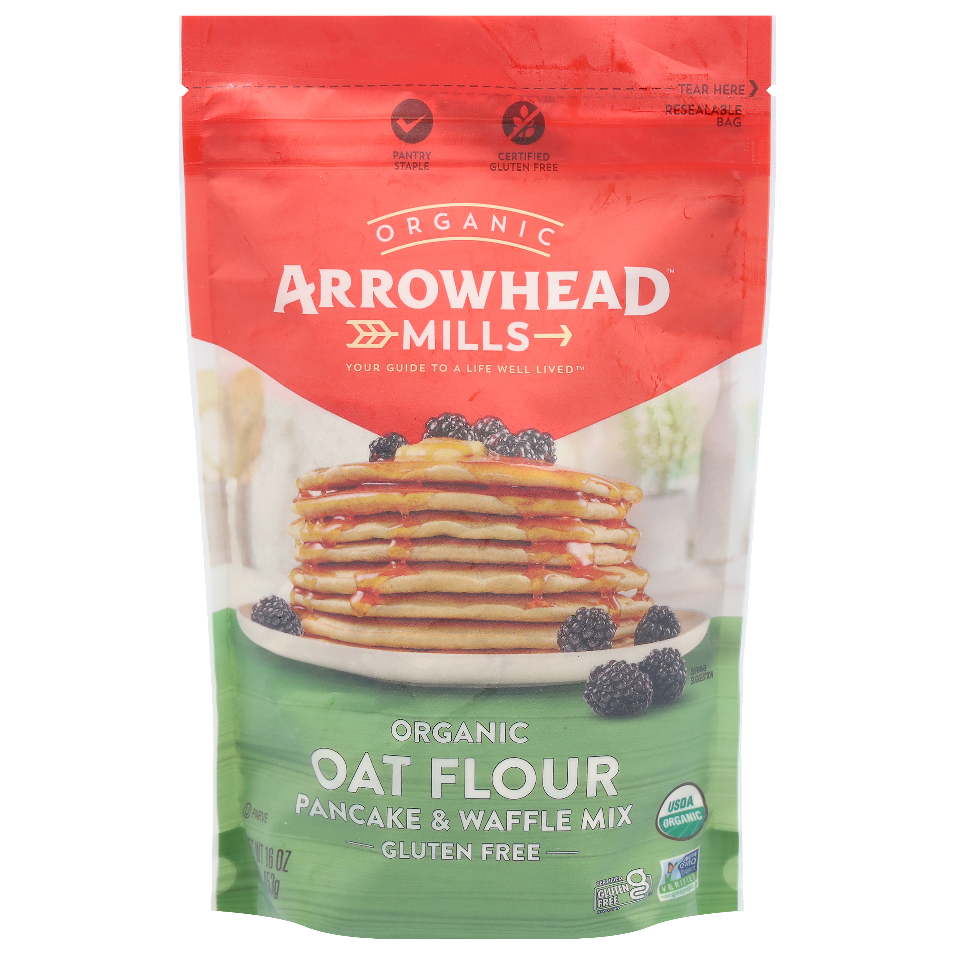 Arrowhead Mills Oat Flour Organic Pancake & Waffle Mix