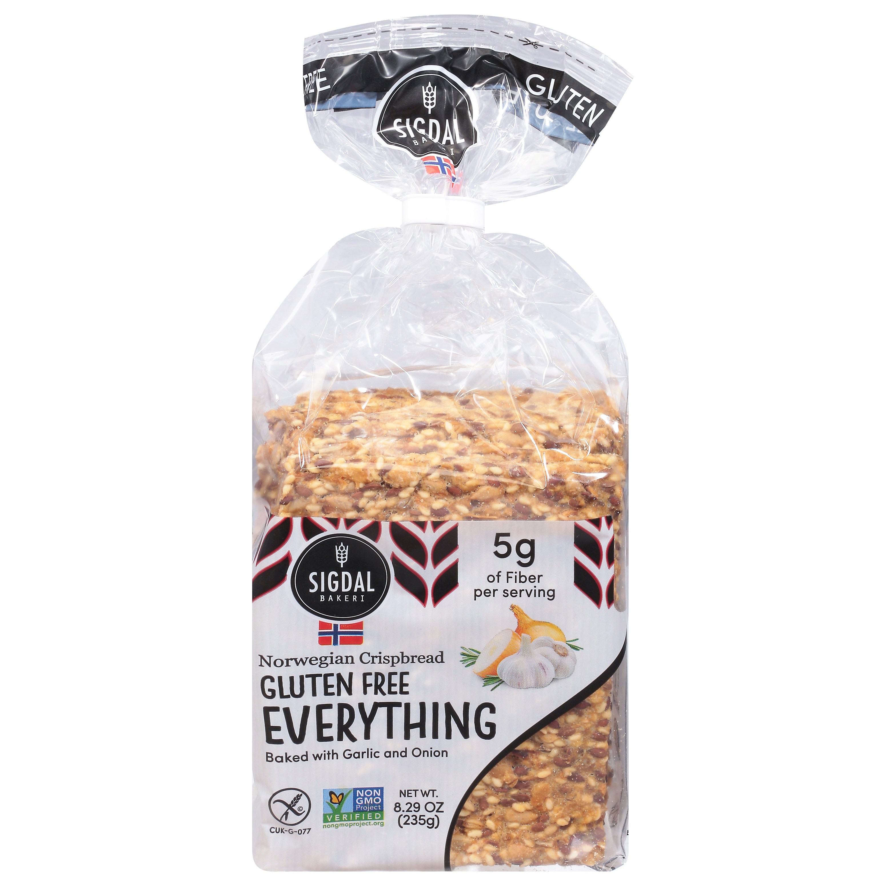 Sigdal Bakeri Gluten Free Everything Norwegian Crispbread