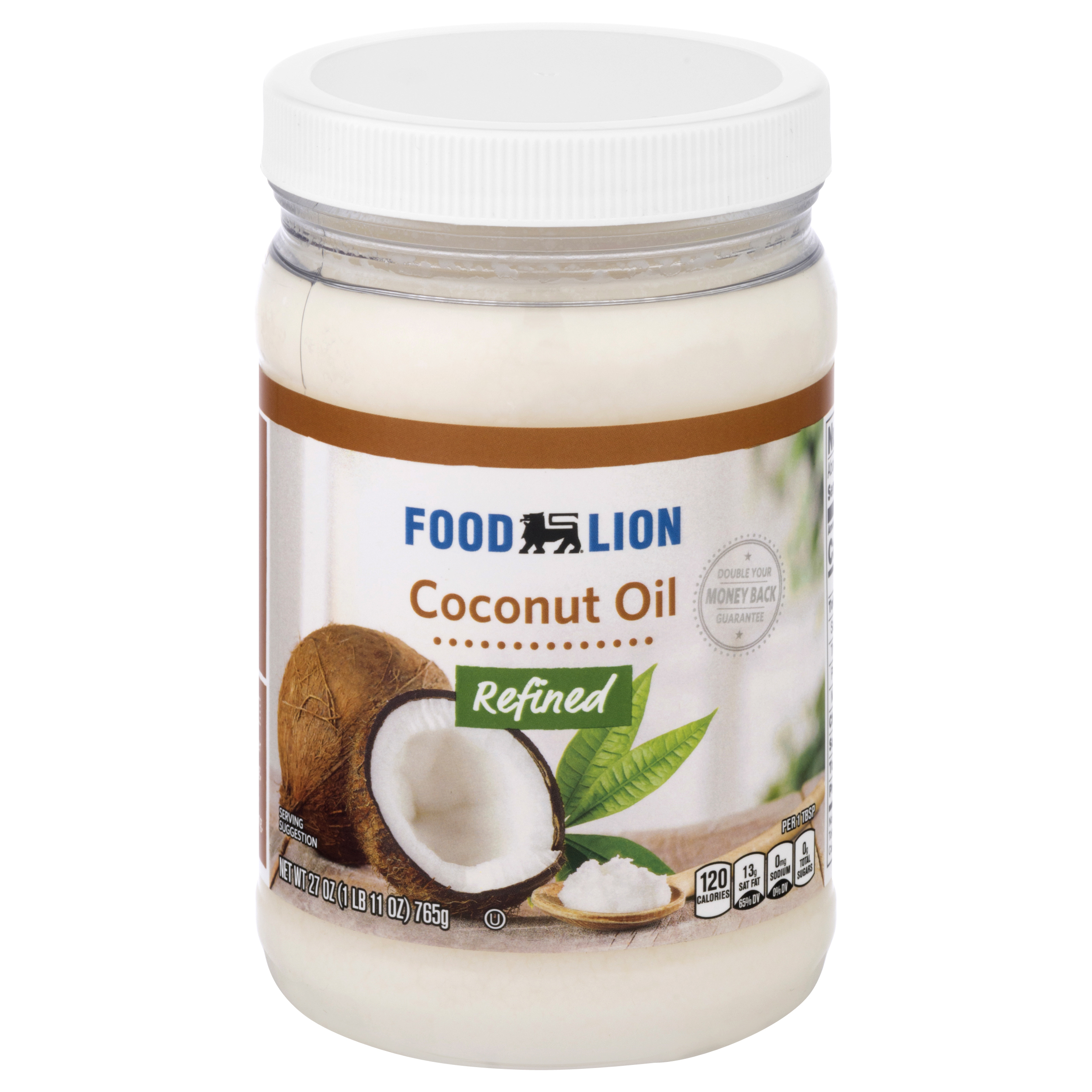 Food Lion Refined Coconut Oil 27 oz JAR