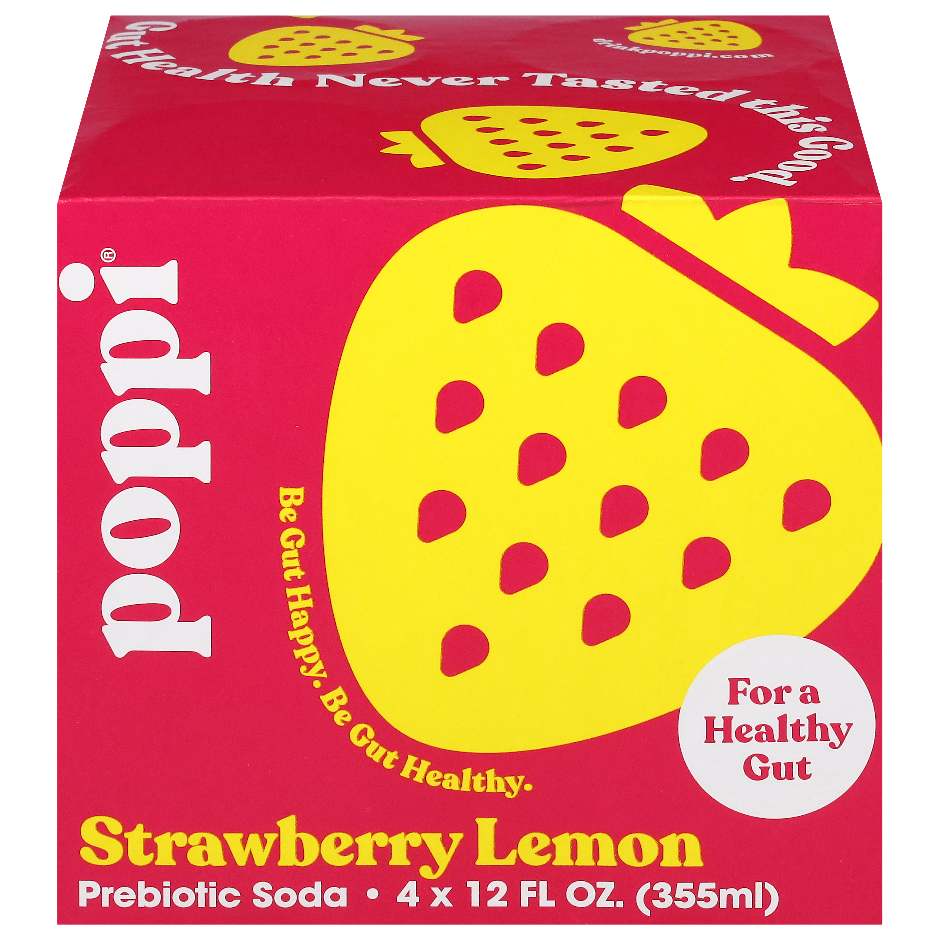 Poppi Strawberry Lemon Prebiotic Soda