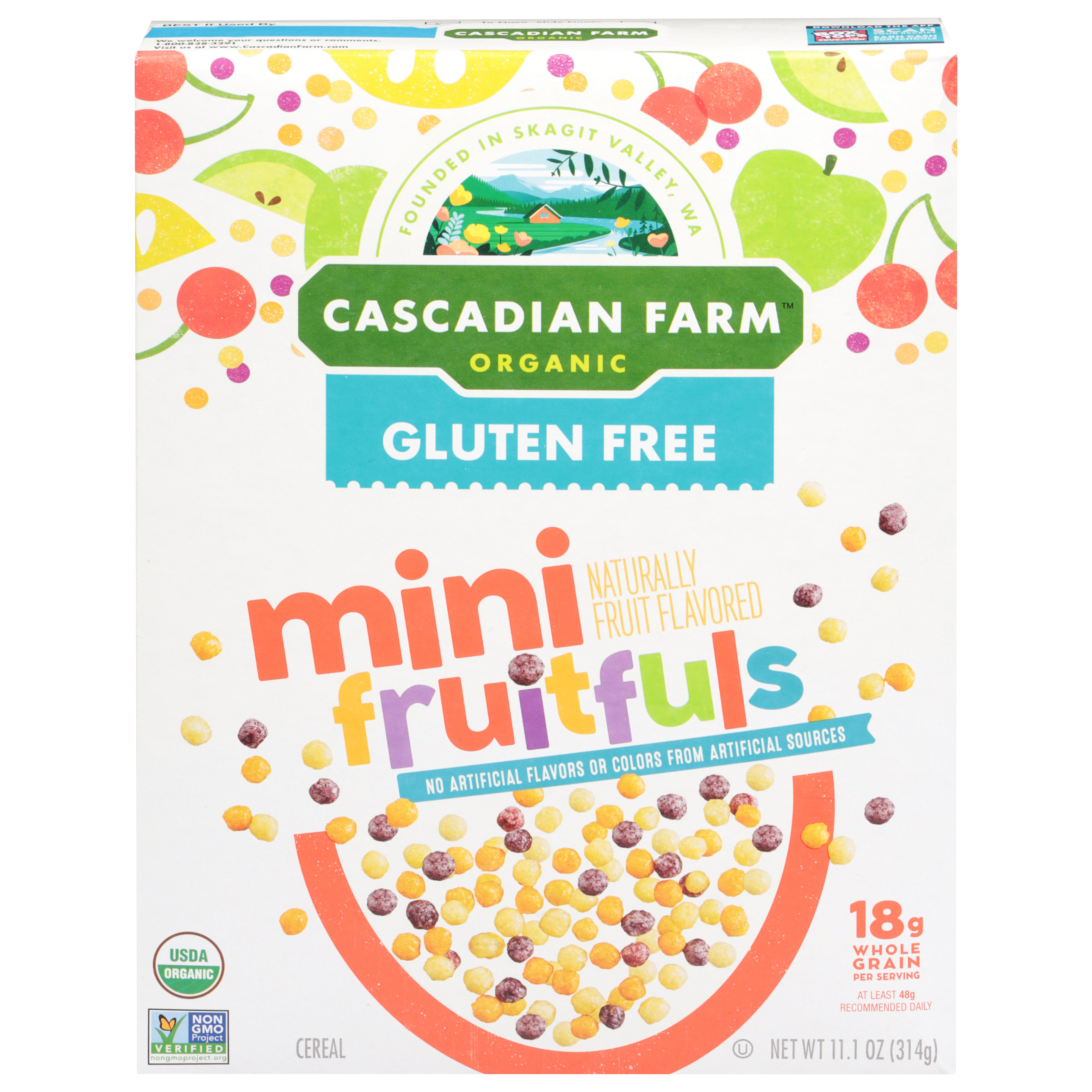 Cascadian Farm Organic Gluten Free Mini Fruitfuls Cereal