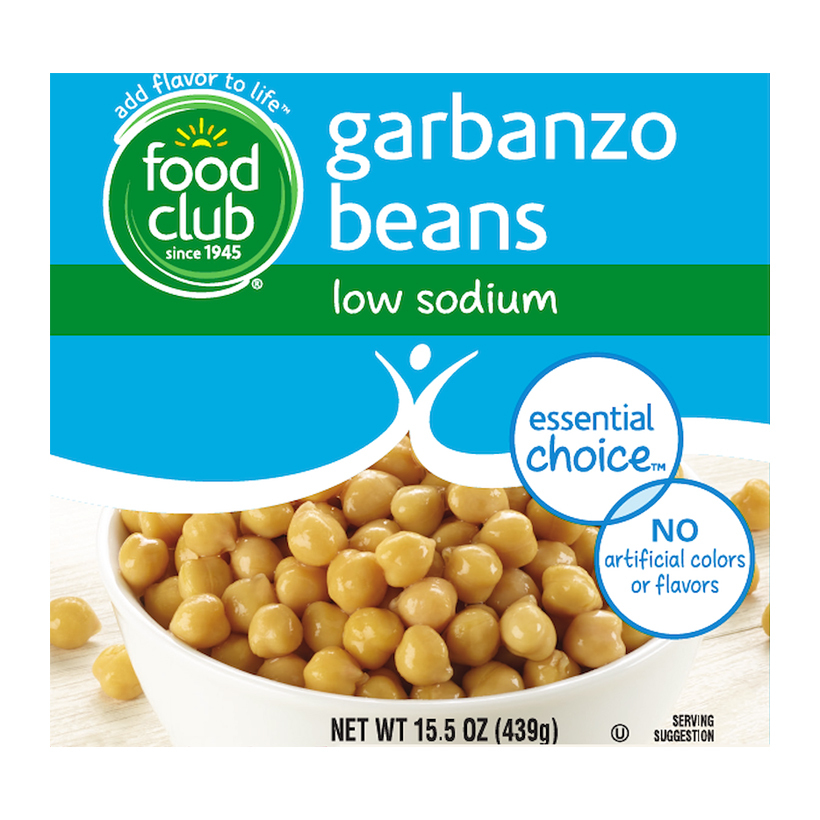 Food Club Low Sodium Garbanzo Beans 15.5 oz