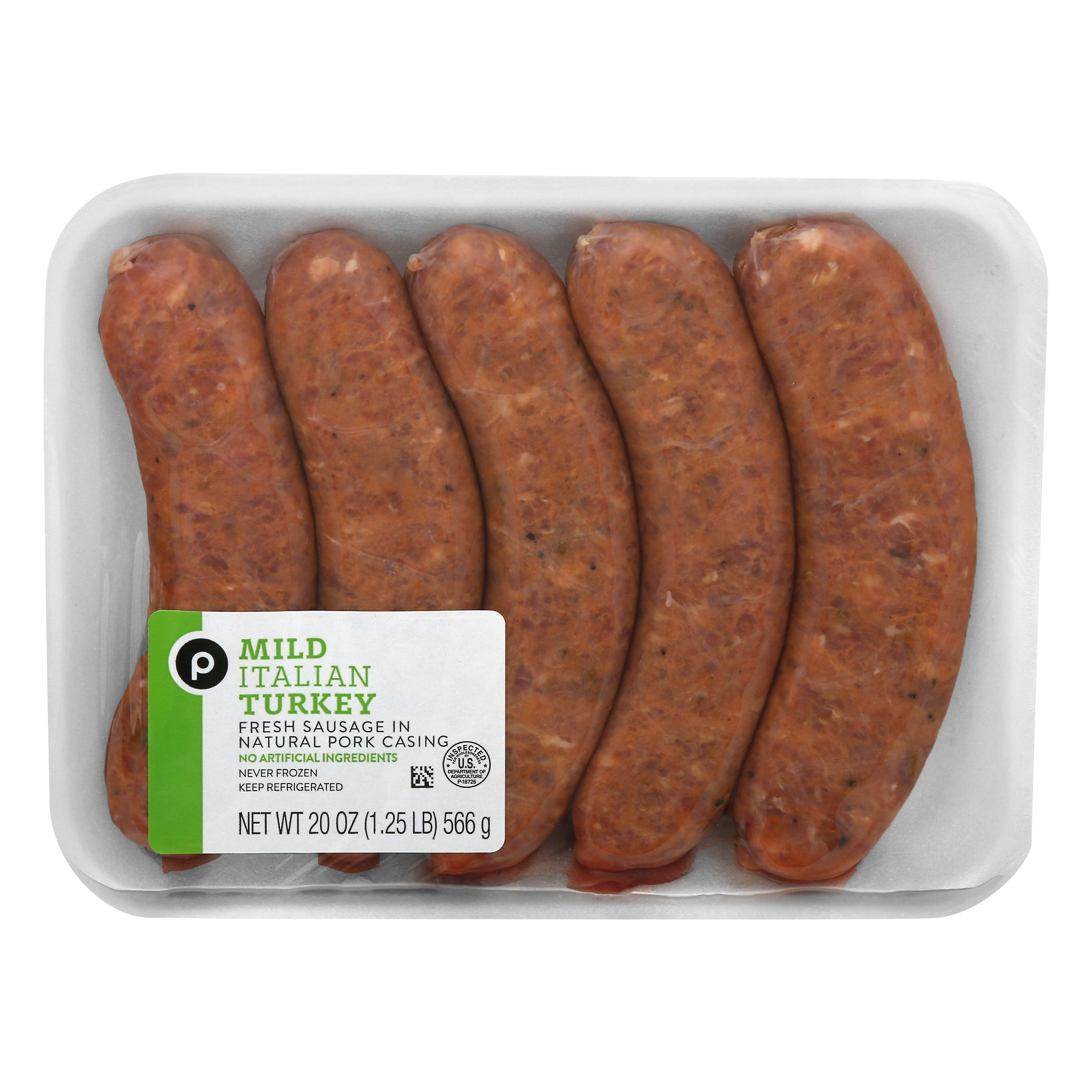 Publix Fresh Mild Italian Turkey Sausage 20 oz TRAY