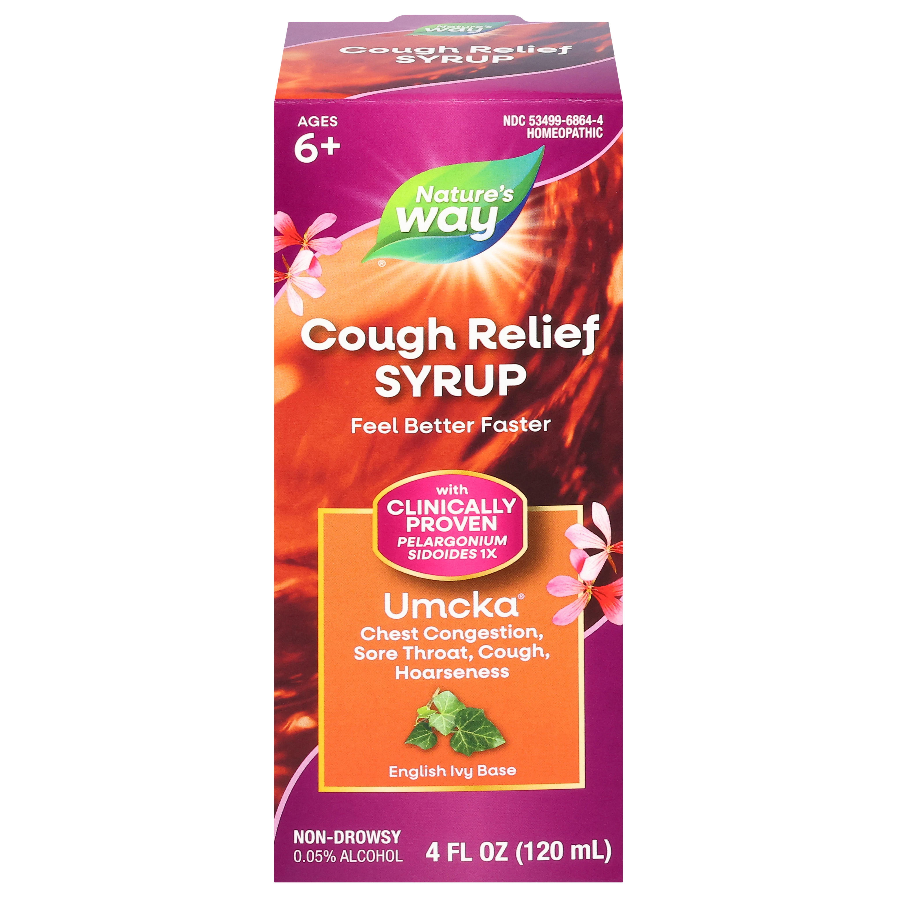 Nature's Way Ages 6+ Non-Drowsy Umcka Cough Relief Syrup