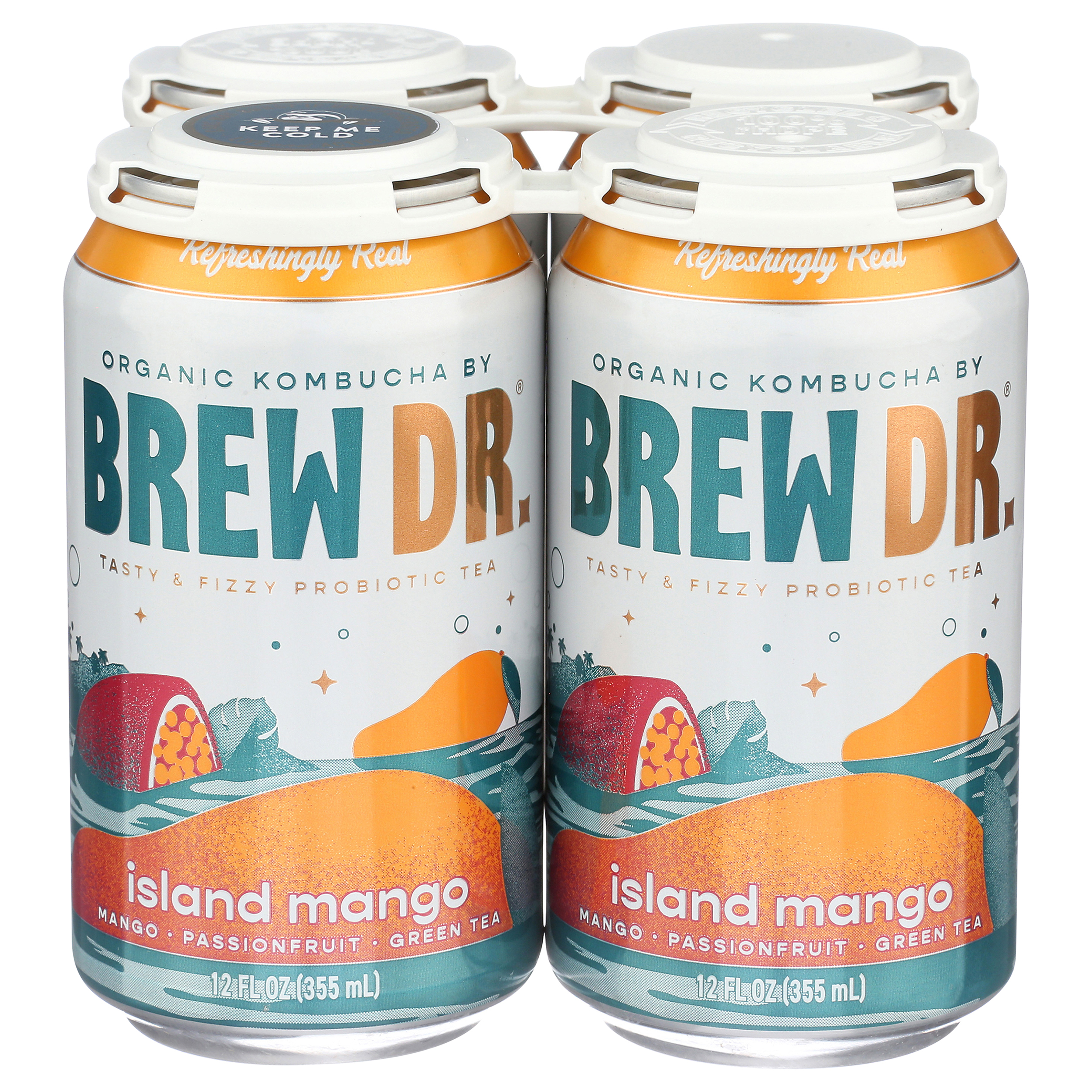 Brew Dr Island Mango 12oz 4-pk