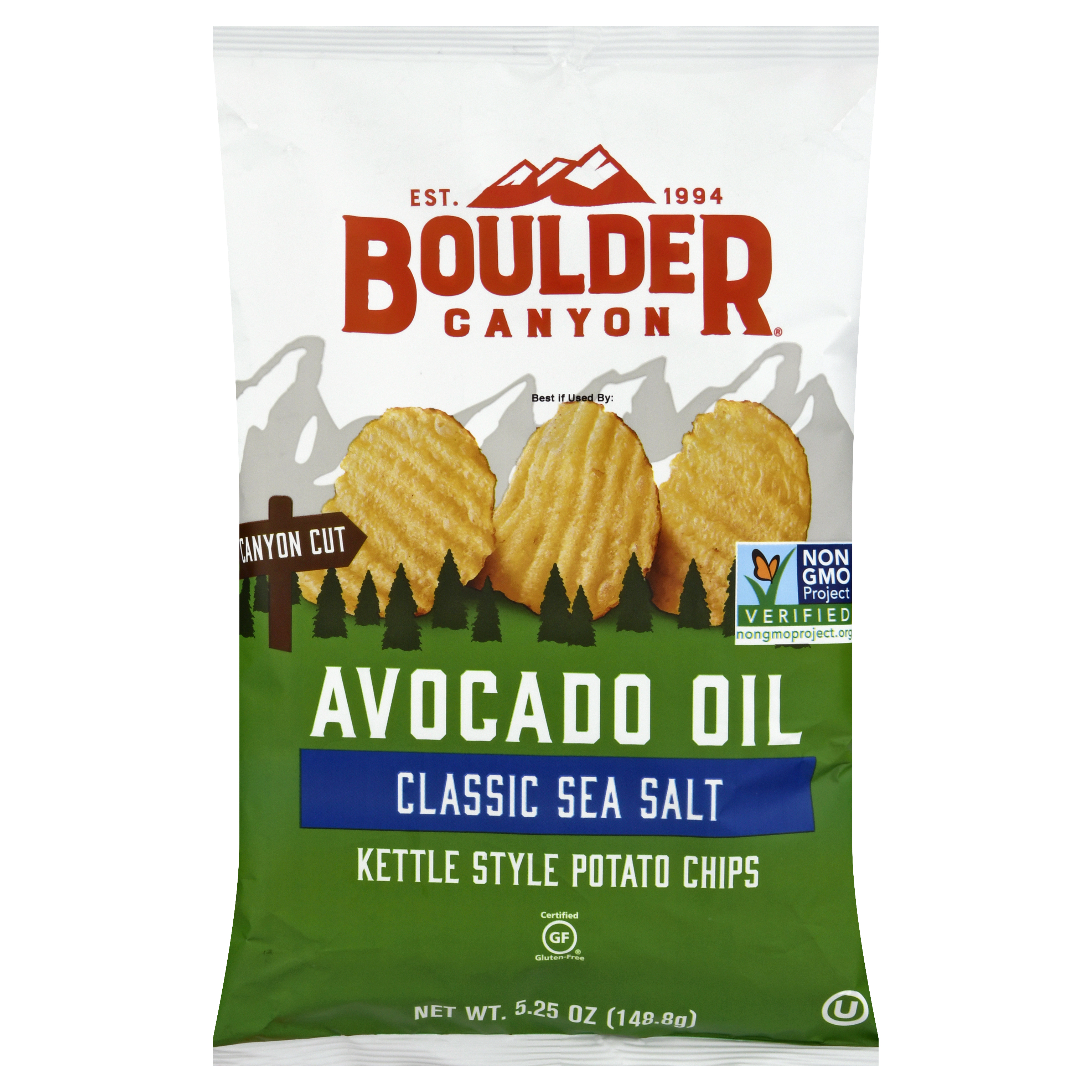 Boulder Canyon Avocado Oil Kettle Style Classic Sea Salt Potato Chips