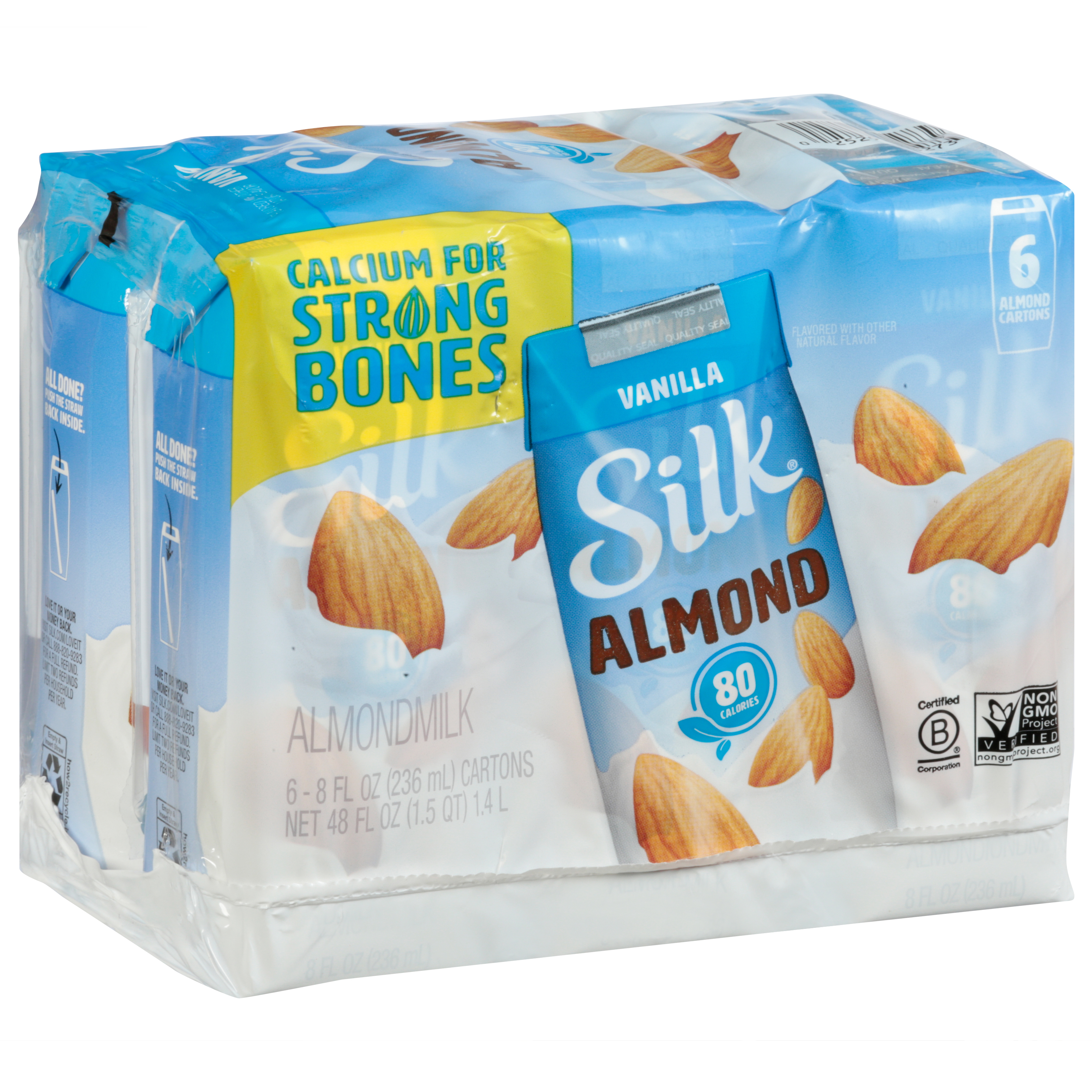 Silk Vanilla Almondmilk 6 Cartons 8 fl oz ea